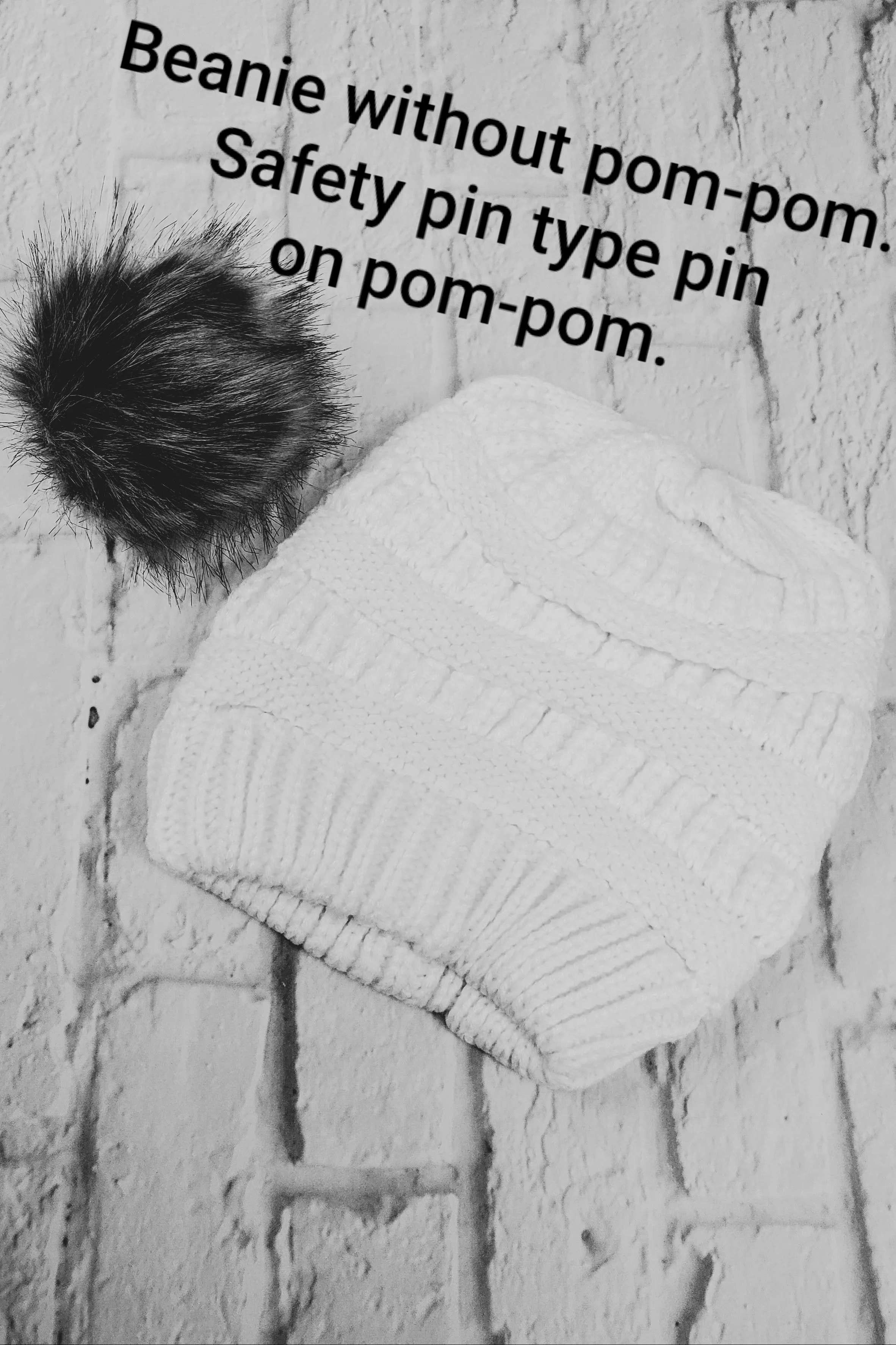 #10 Pink Ponytail Pom-Pom Beanie