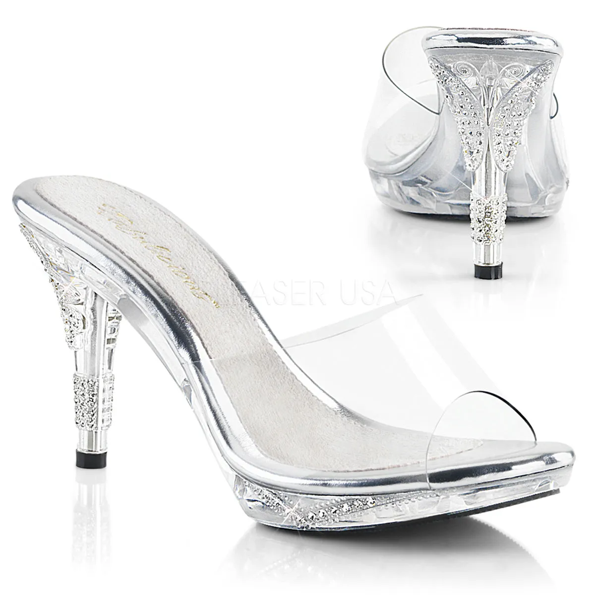 3" Heel IRIS-401 Clear