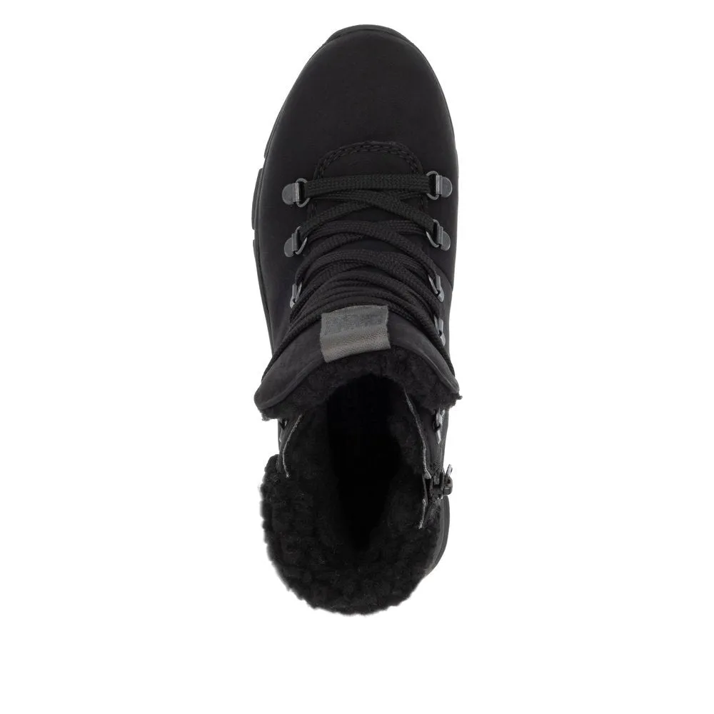 48034-00 Black Ankle Lace/Zip RTex