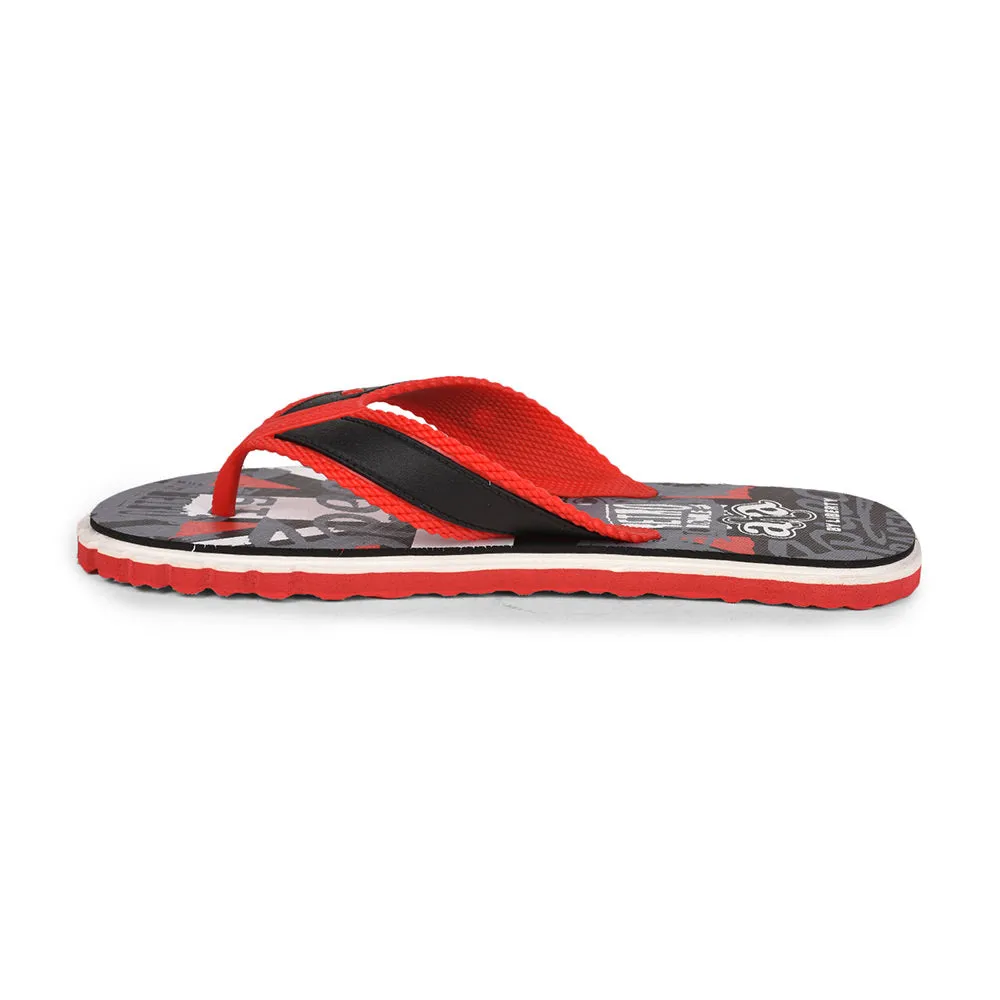 A-HA By Liberty AHA-32 Red Flip-Flops For Men