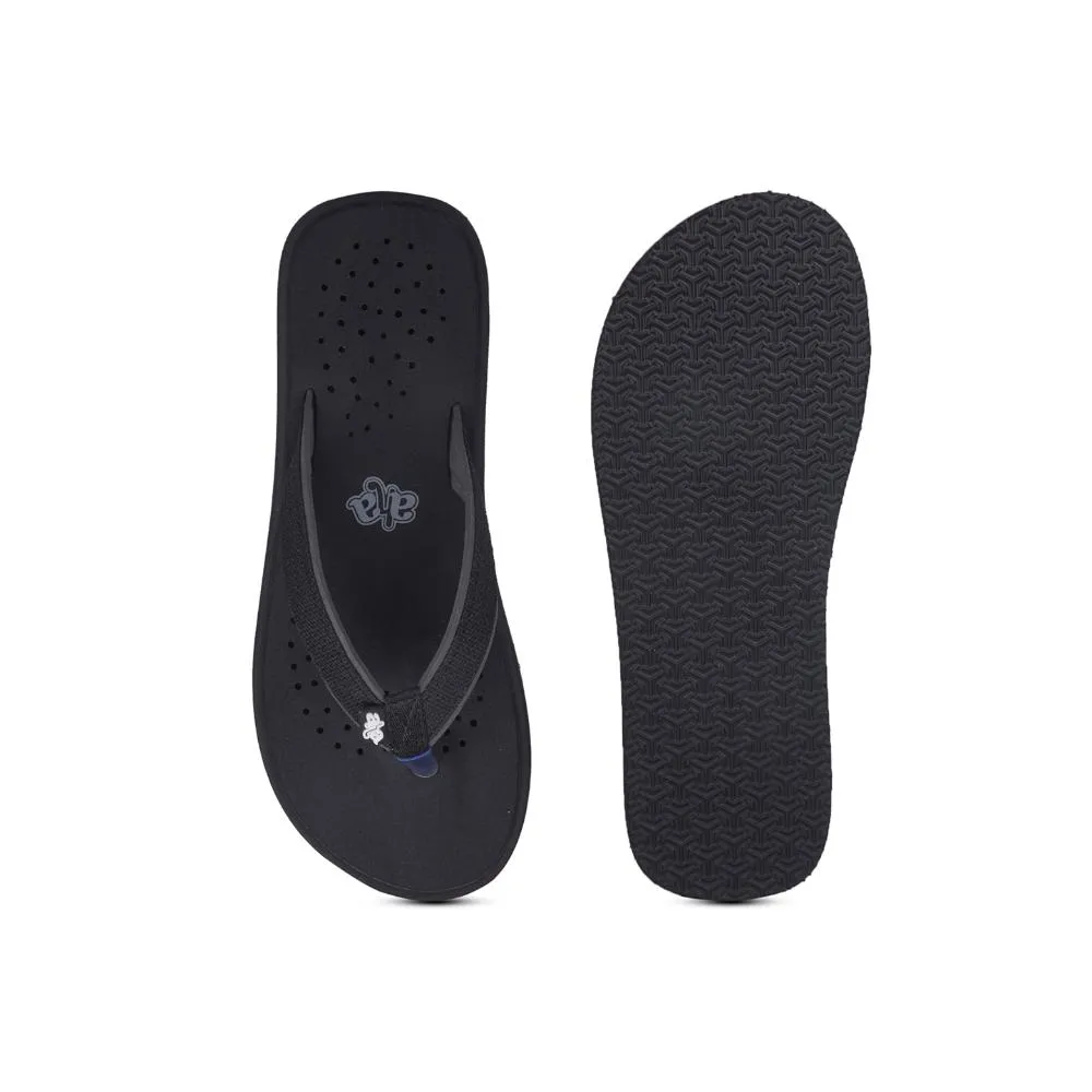 A-HA Casual Black Flip Flop For Men CFL-1 By Liberty