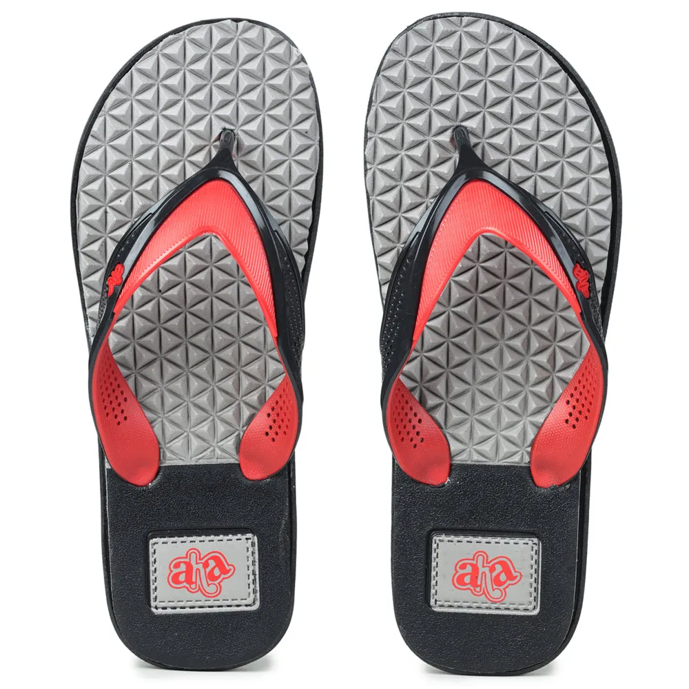 A-HA Casual Red Flip-Flop For Men HUNK-1 By Liberty