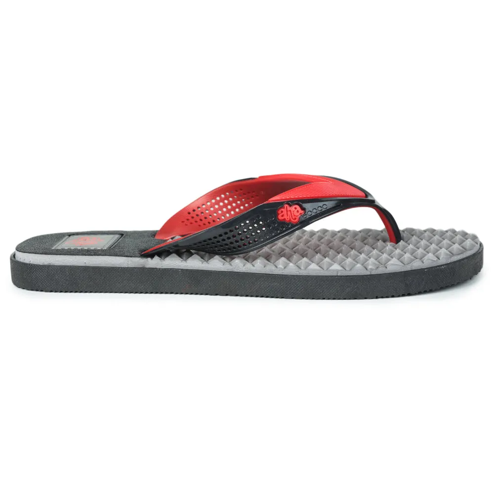 A-HA Casual Red Flip-Flop For Men HUNK-1 By Liberty