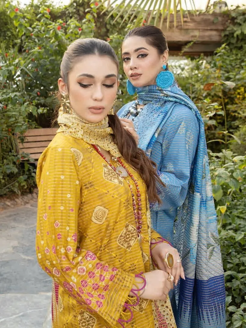 Aafreen by Riaz Arts Unstitched Embroidered Lawn 3Pc Suit AF-17