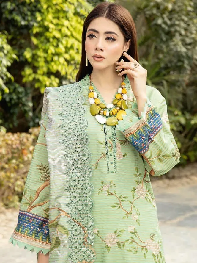 Aafreen by Riaz Arts Unstitched Embroidered Lawn 3Pc Suit AF-18