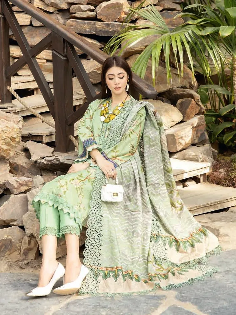 Aafreen by Riaz Arts Unstitched Embroidered Lawn 3Pc Suit AF-18