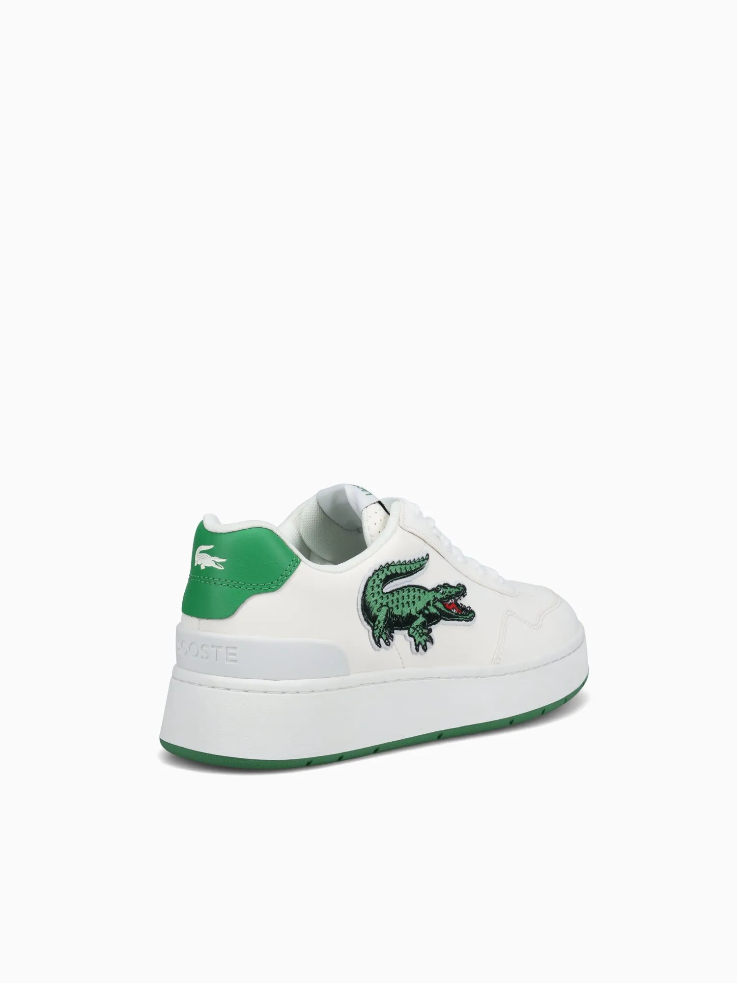 Ace Clip White Green leather