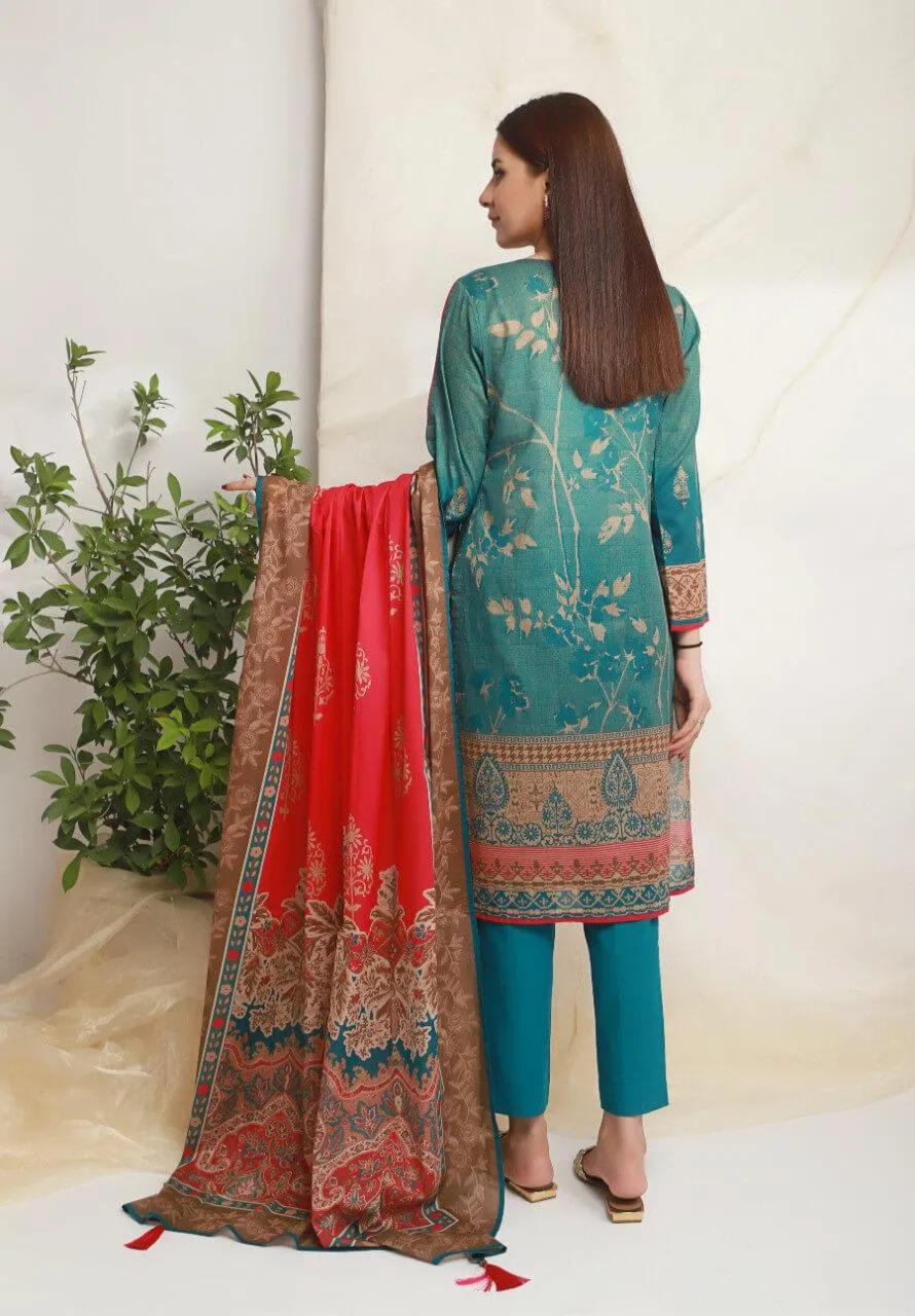 ACE Galleria Digital Embroidered Unstitched 3 Piece Lawn Suit ACE 12013