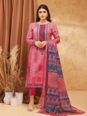 ACE Galleria Digital Embroidered Unstitched 3pc Viscose Suit ACE 12212