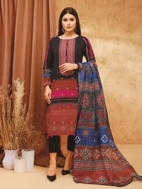 ACE Galleria Digital Embroidered Unstitched 3pc Viscose Suit ACE 12215