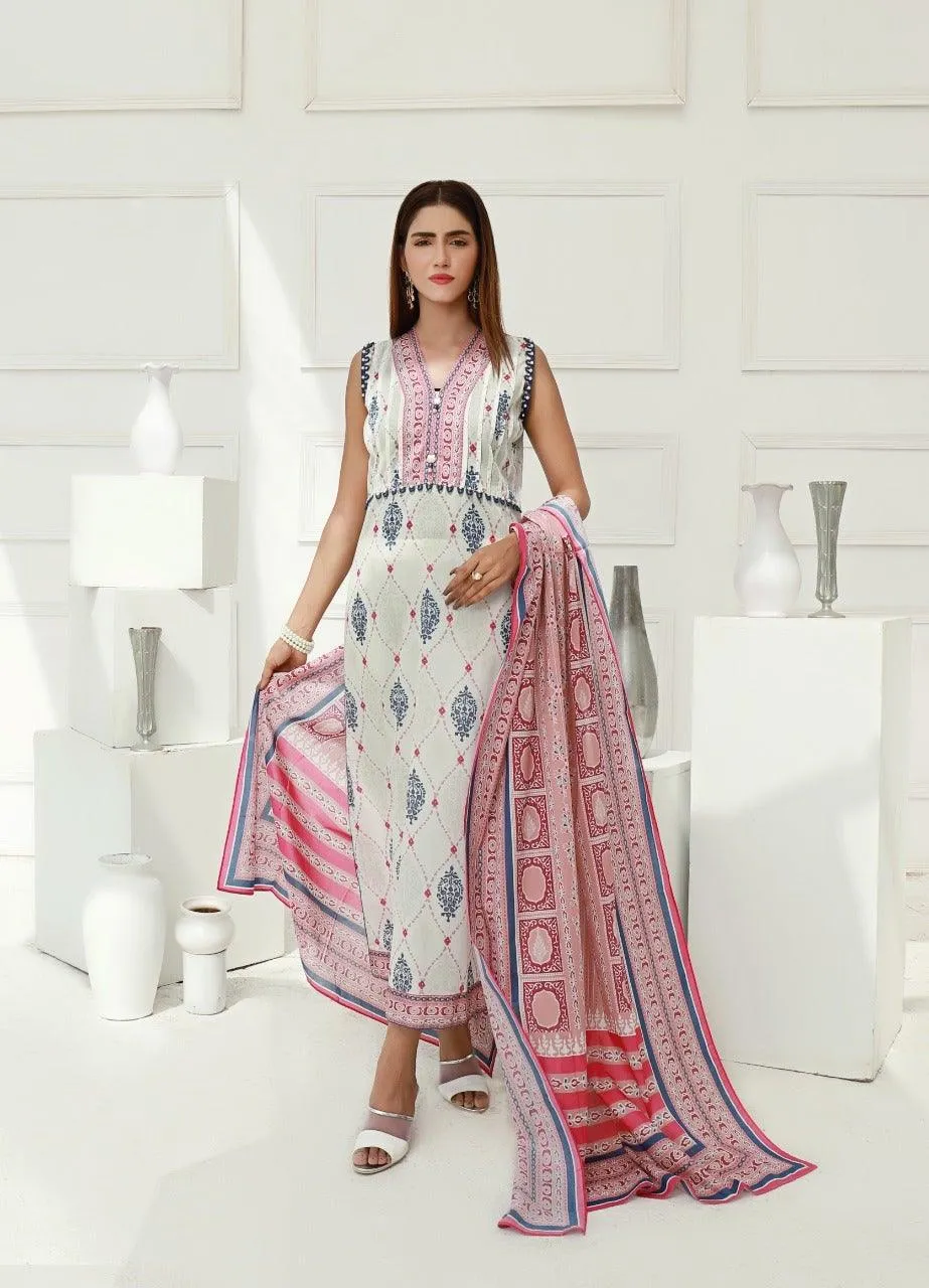 ACE Galleria Digital Printed Lawn Unstitched 3pc Suit ACE 12025