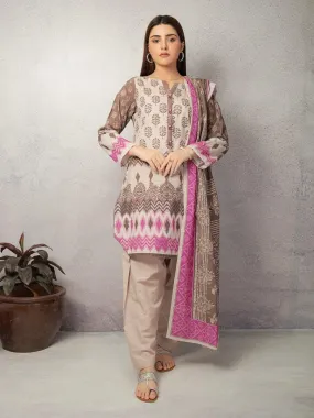 ACE Galleria Digital Printed Unstitched 3 Piece Khaddar Suit ACE 12133