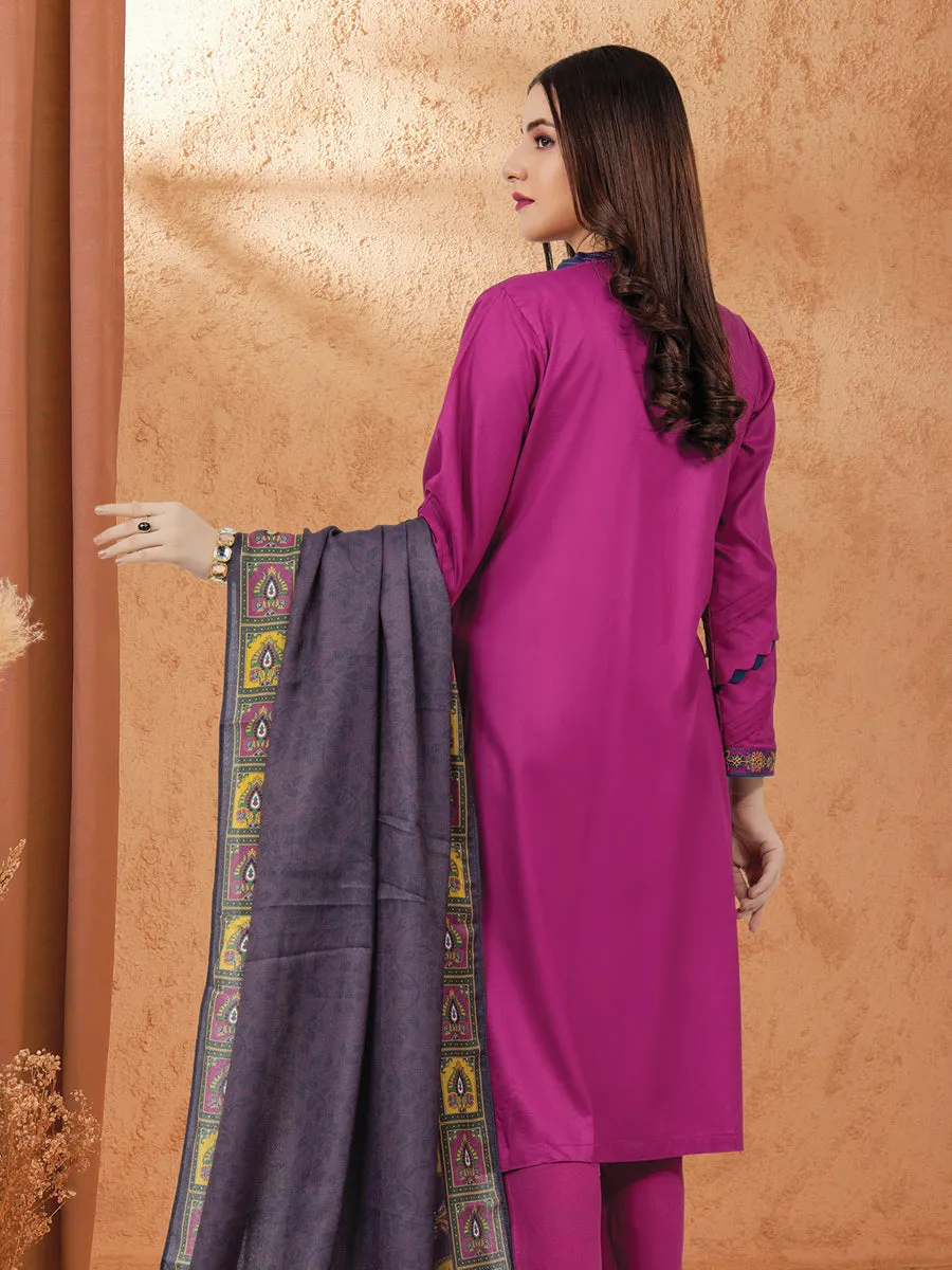 ACE Galleria Embroidered Unstitched 3Pc Marina Twill Suit ACE 12236