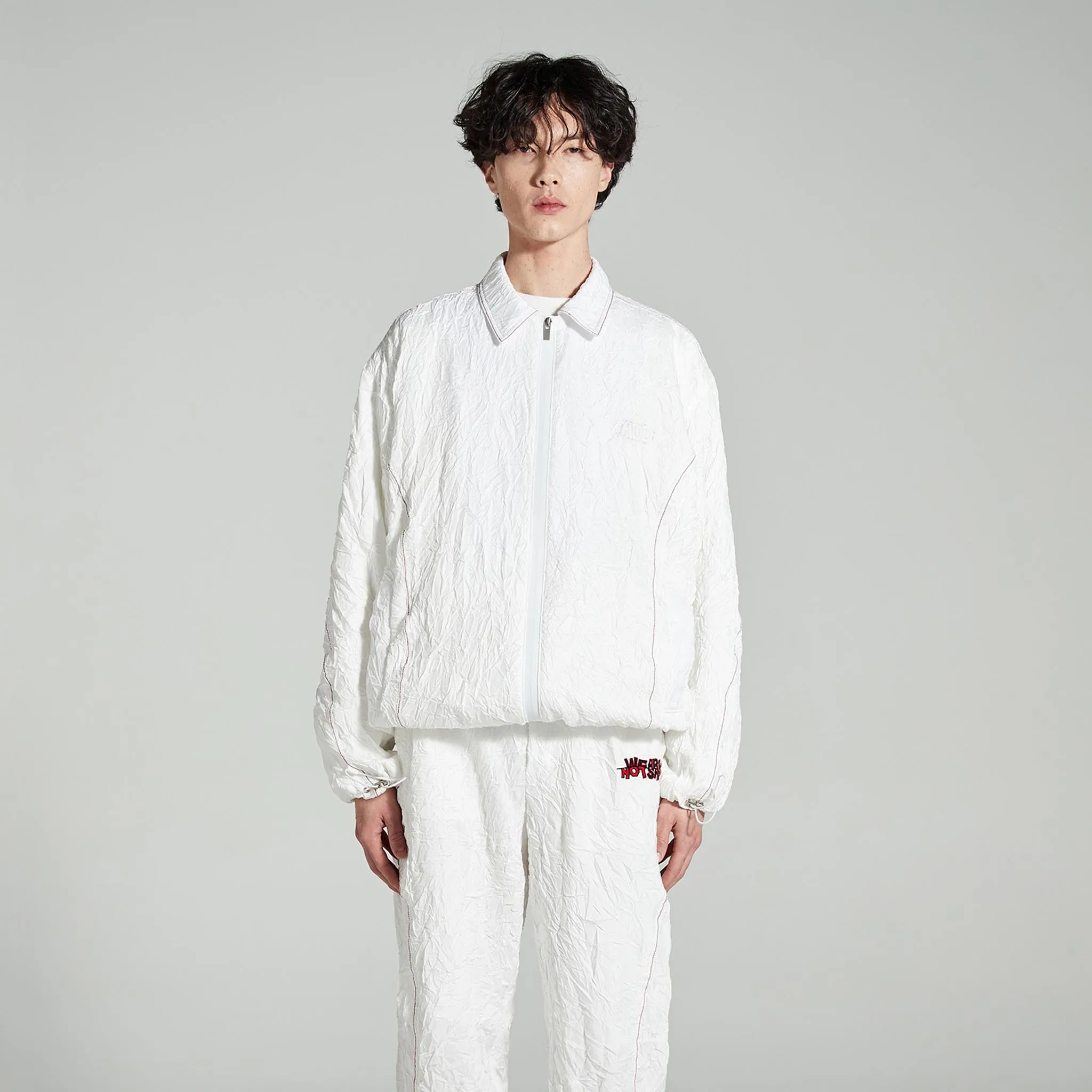 ADD Signal Twist Sleeve String Jacket White