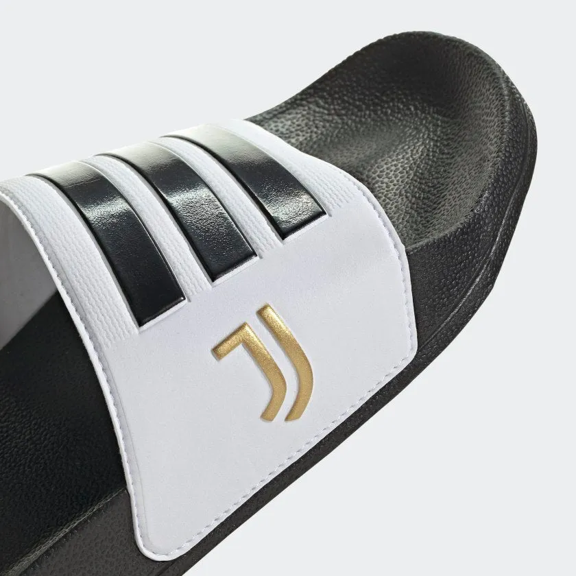 ADILETTE SHOWER SLIDES Cloud White / Core Black / Matte Gold-Fw7075