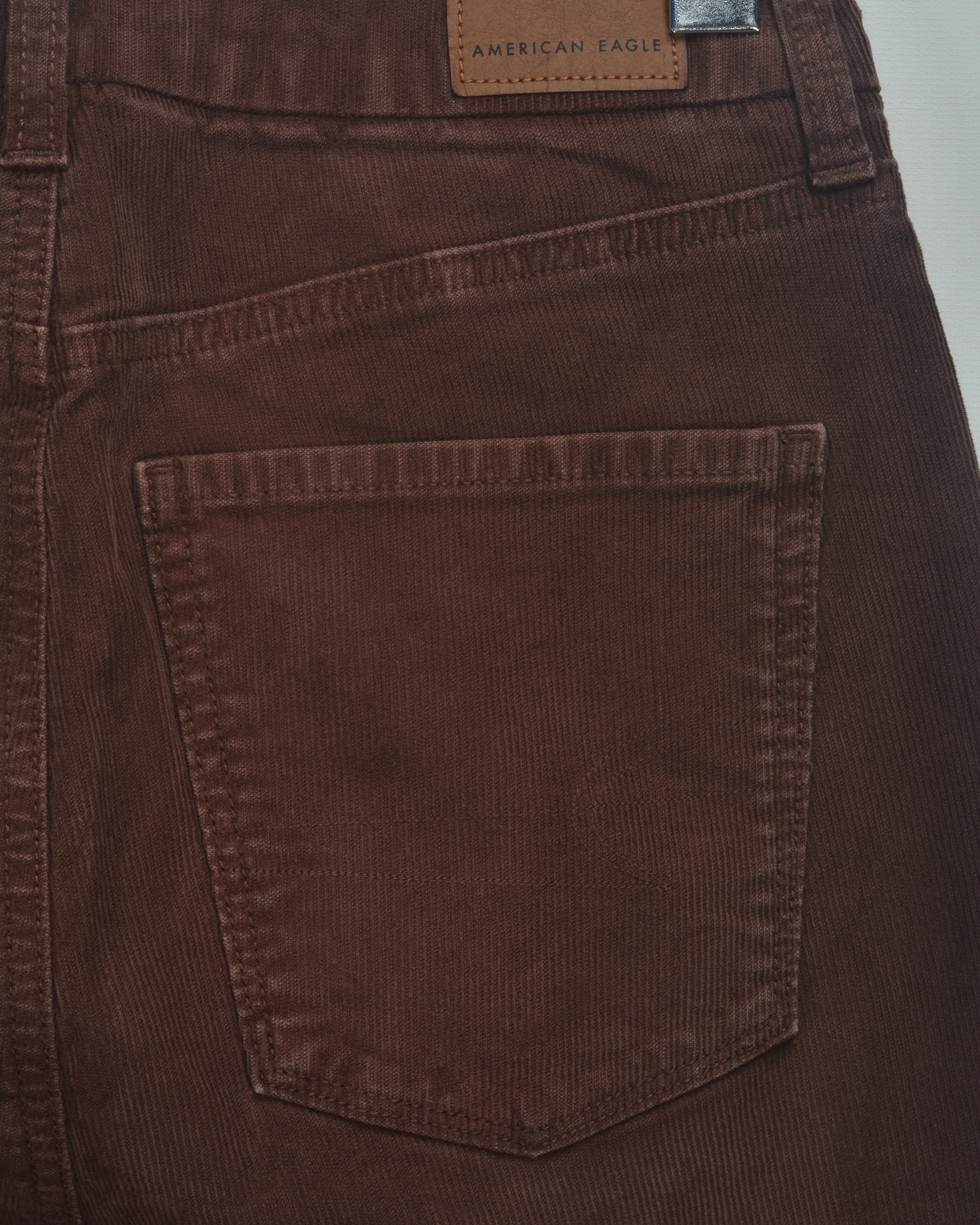 AE Corduroy Super High-Waisted Flare Pant MAROON