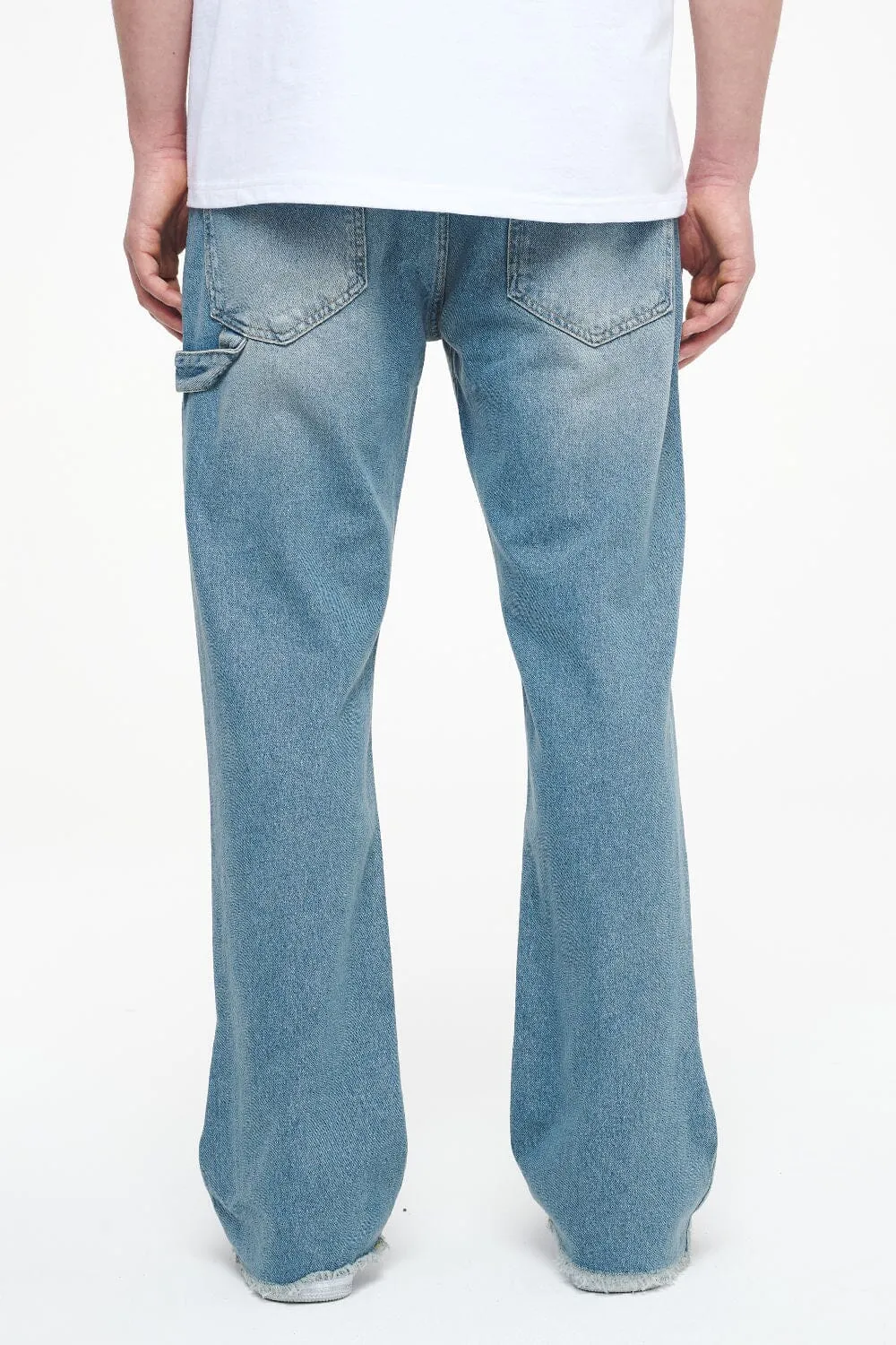 Alma Flared Jeans Washed Light Blue