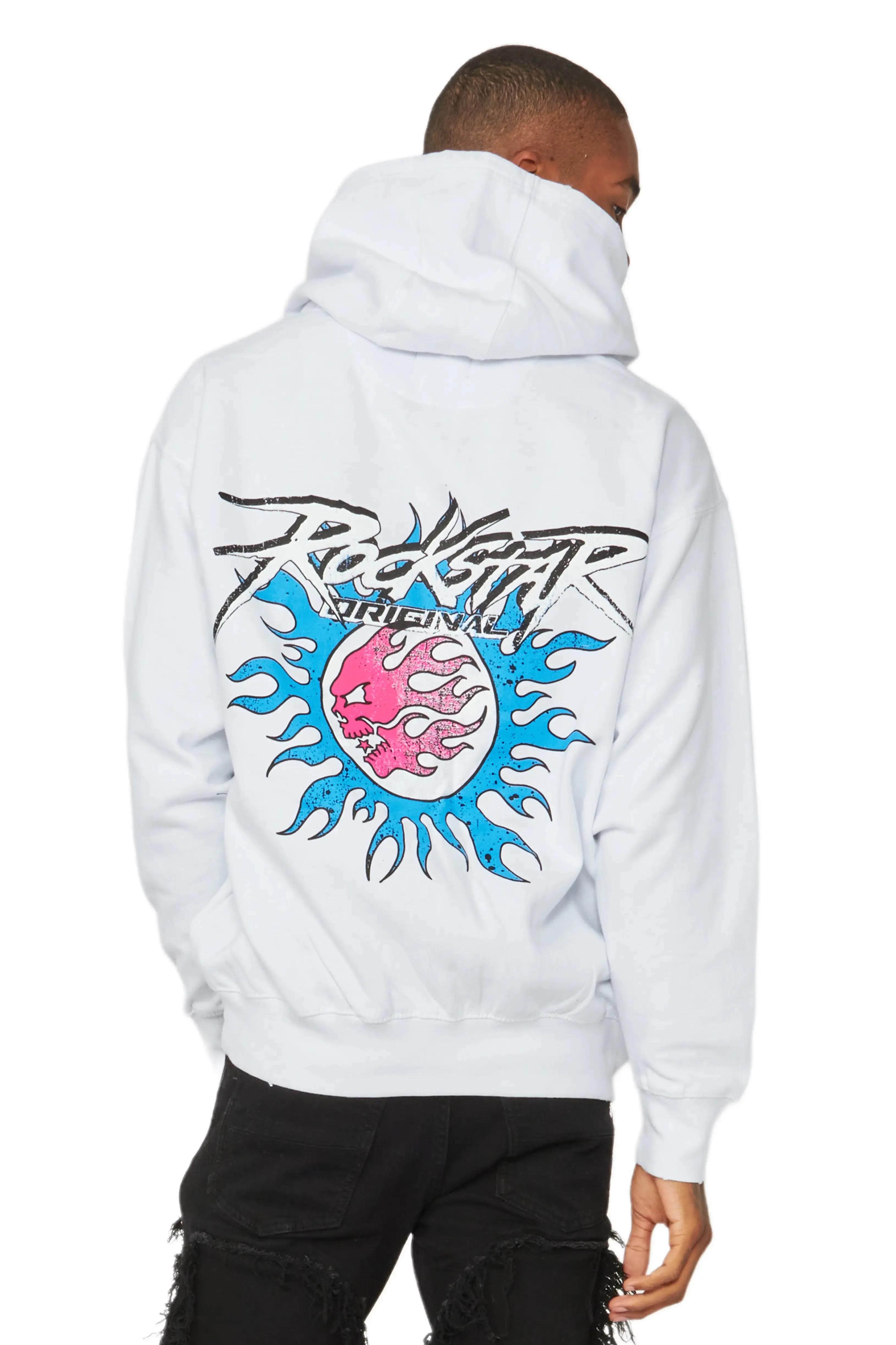 Alpha White Graphic Hoodie