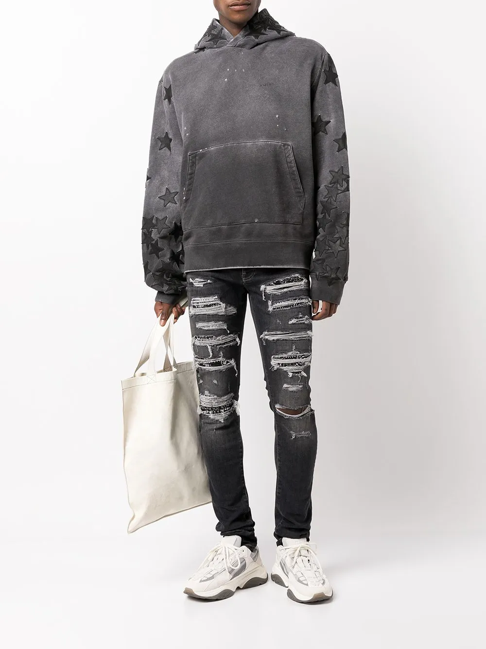 AMIRI Bandana Thrasher Distressed Jeans