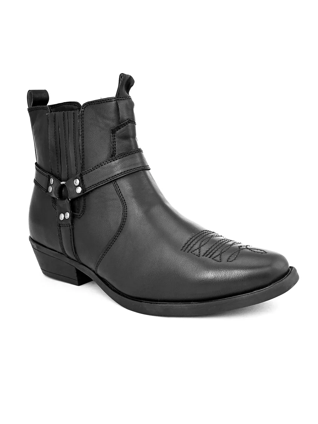 Andi Black Western Boots