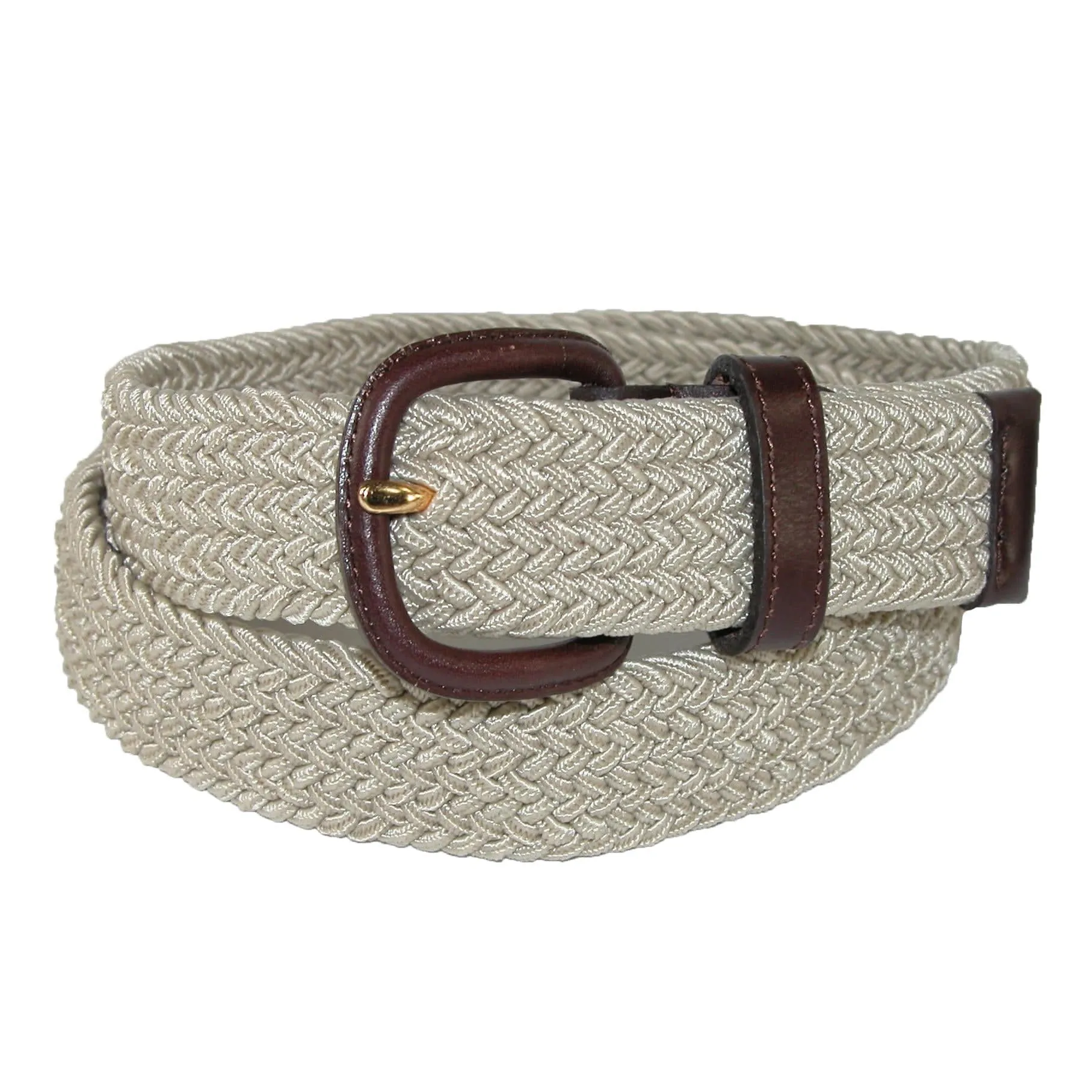 Aquarius Men's Elastic Stretch Belt with Covered Buckle (Big & Tall Available)