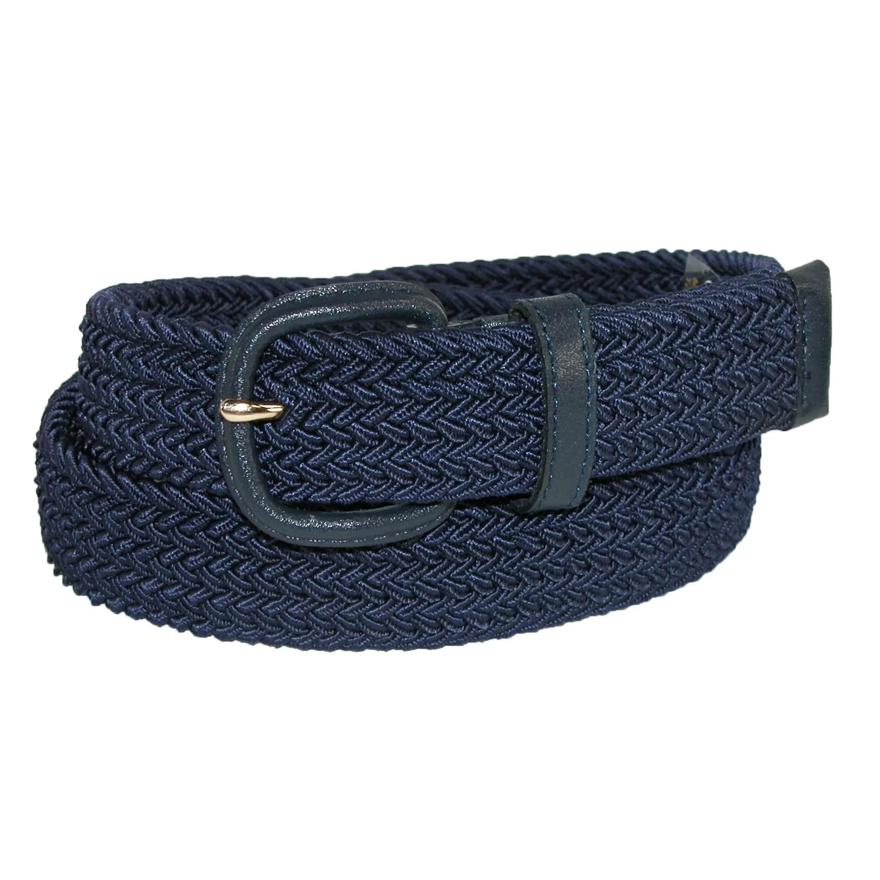 Aquarius Men's Elastic Stretch Belt with Covered Buckle (Big & Tall Available)