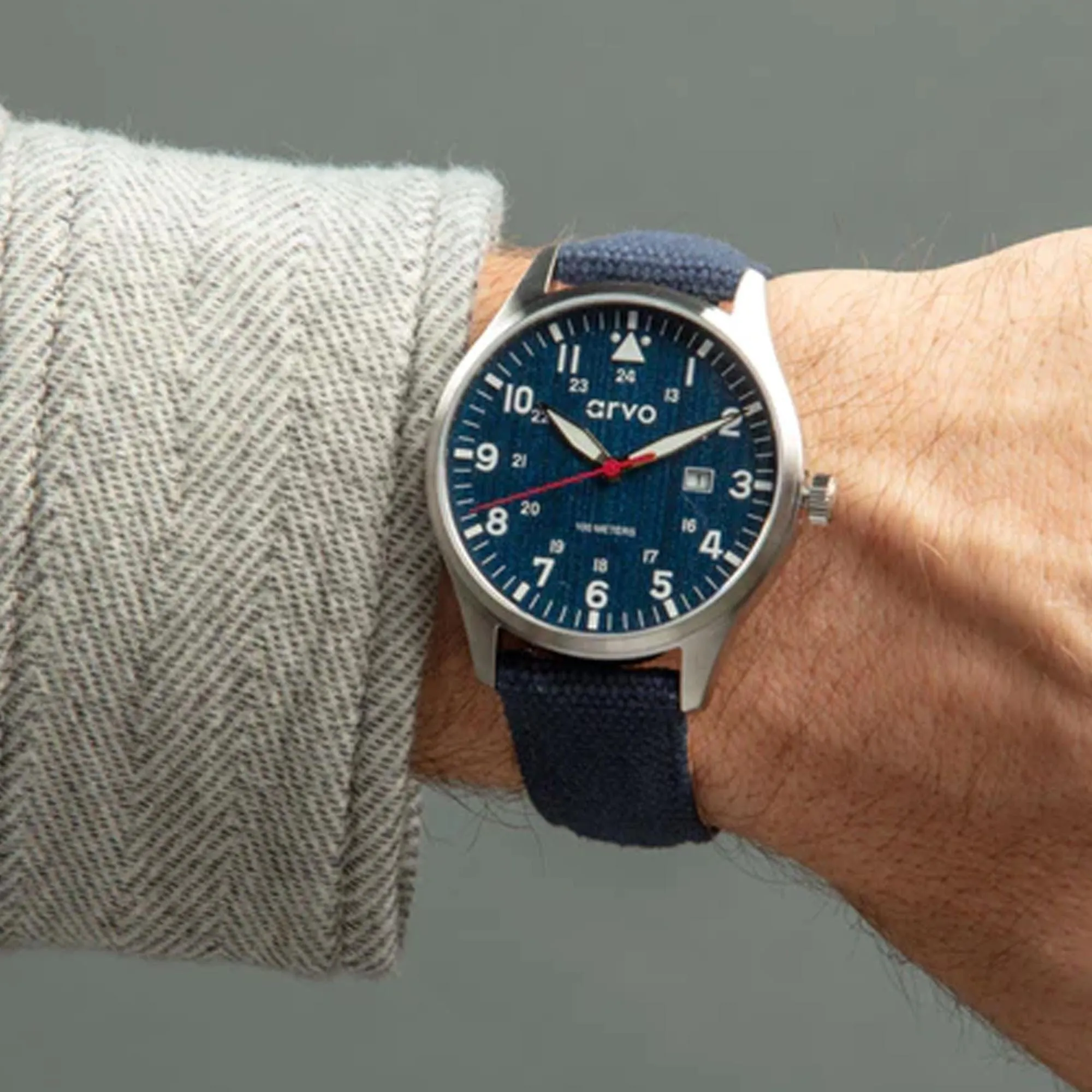 Arvo Rove Field Blue Face Watch