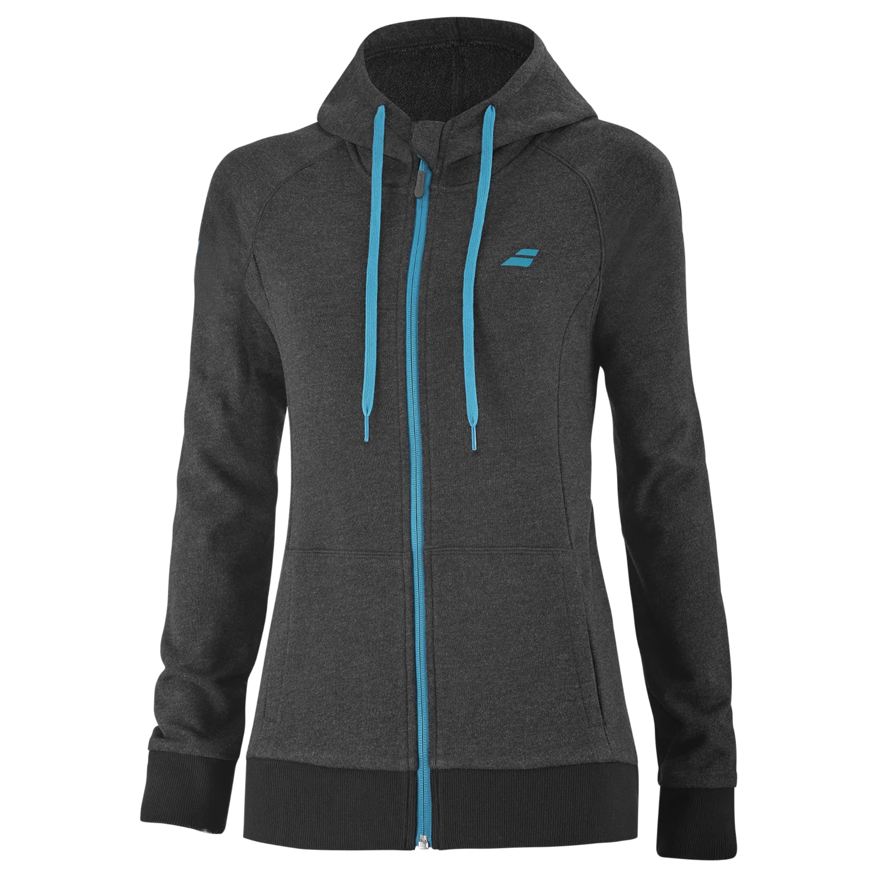 Babolat Exercise Women Hood Jacket - Black Hthr