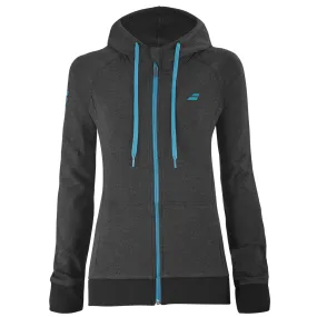 Babolat Exercise Women Hood Jacket - Black Hthr