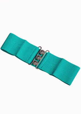 Banned Elastic 50's Belt Aqua