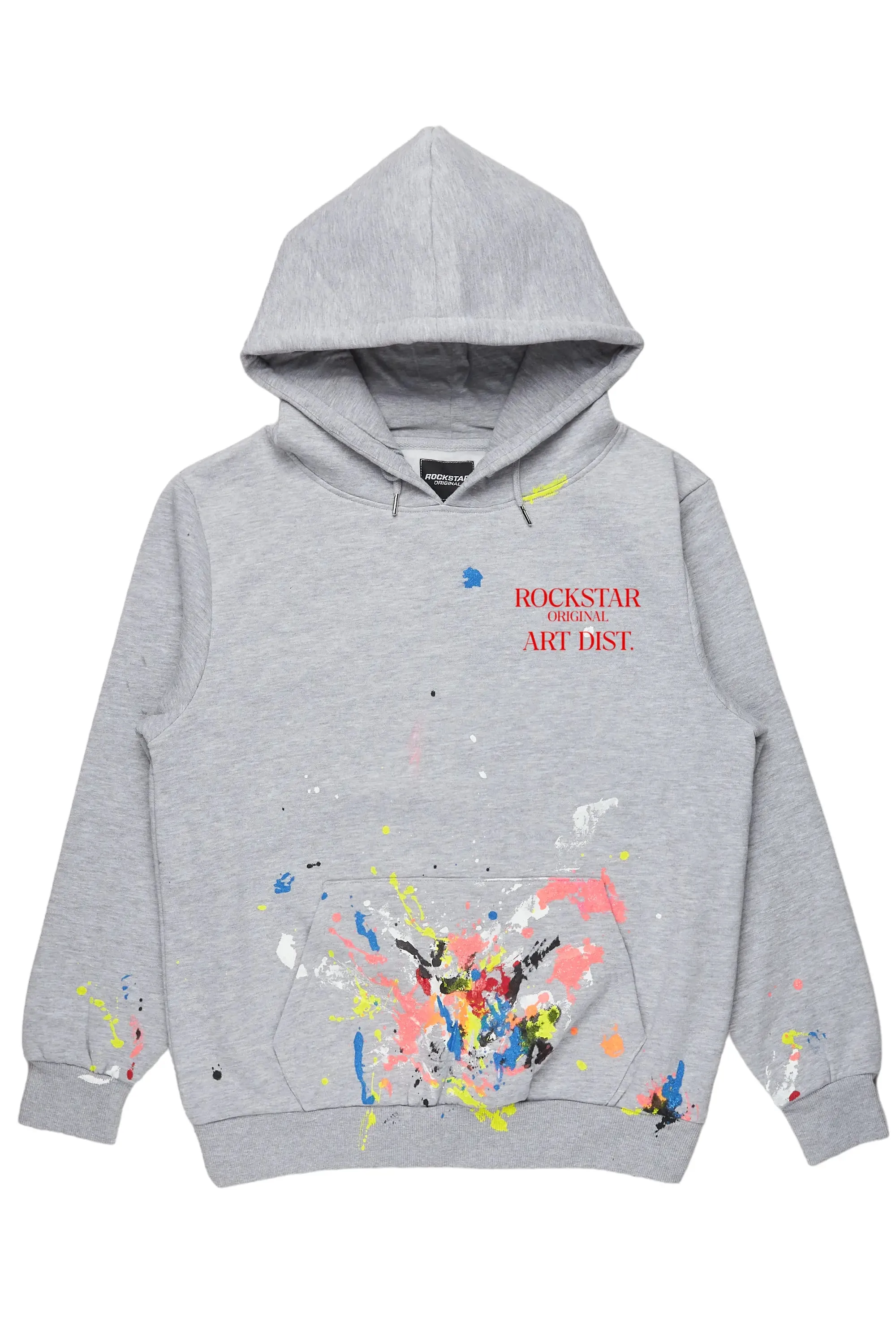 Bash Heather Grey Graphic Hoodie