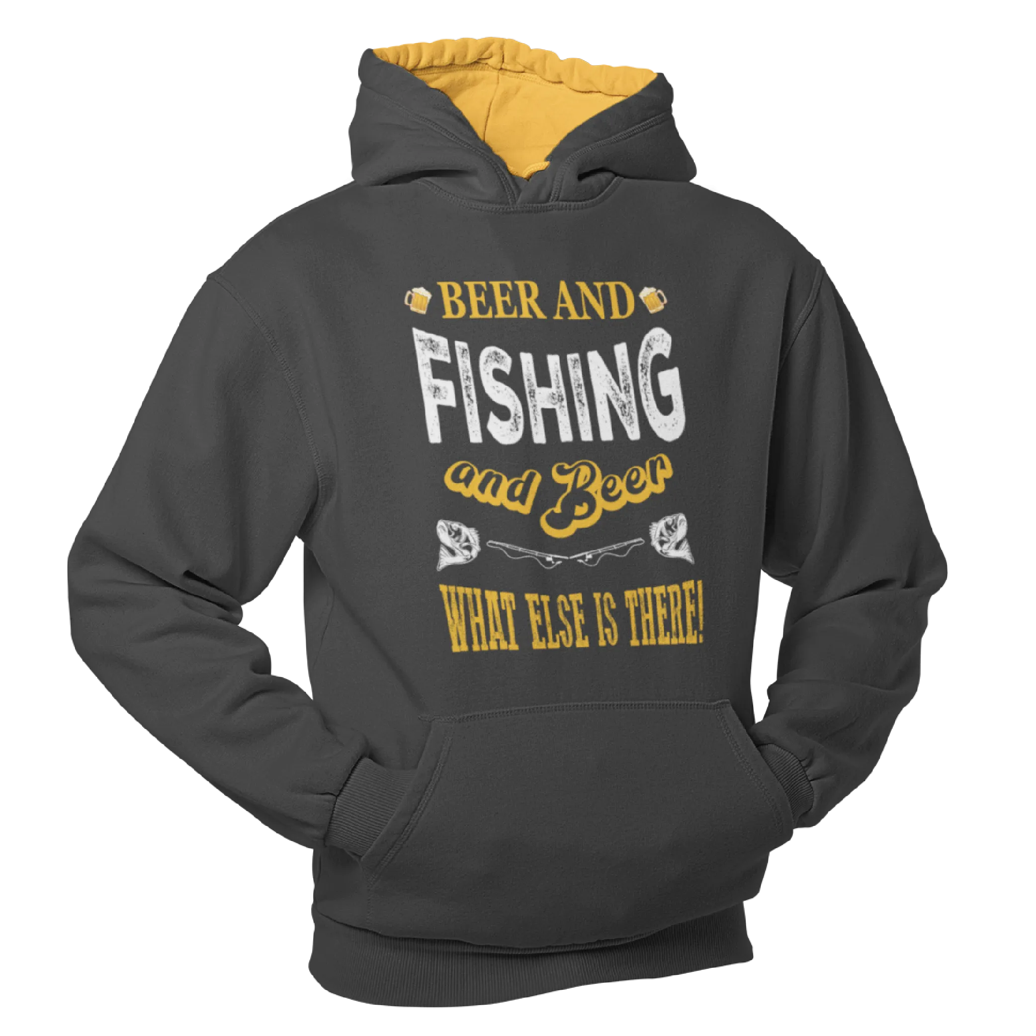 Beer and Fishing, What else is there.  Fishing Humour Hoodie