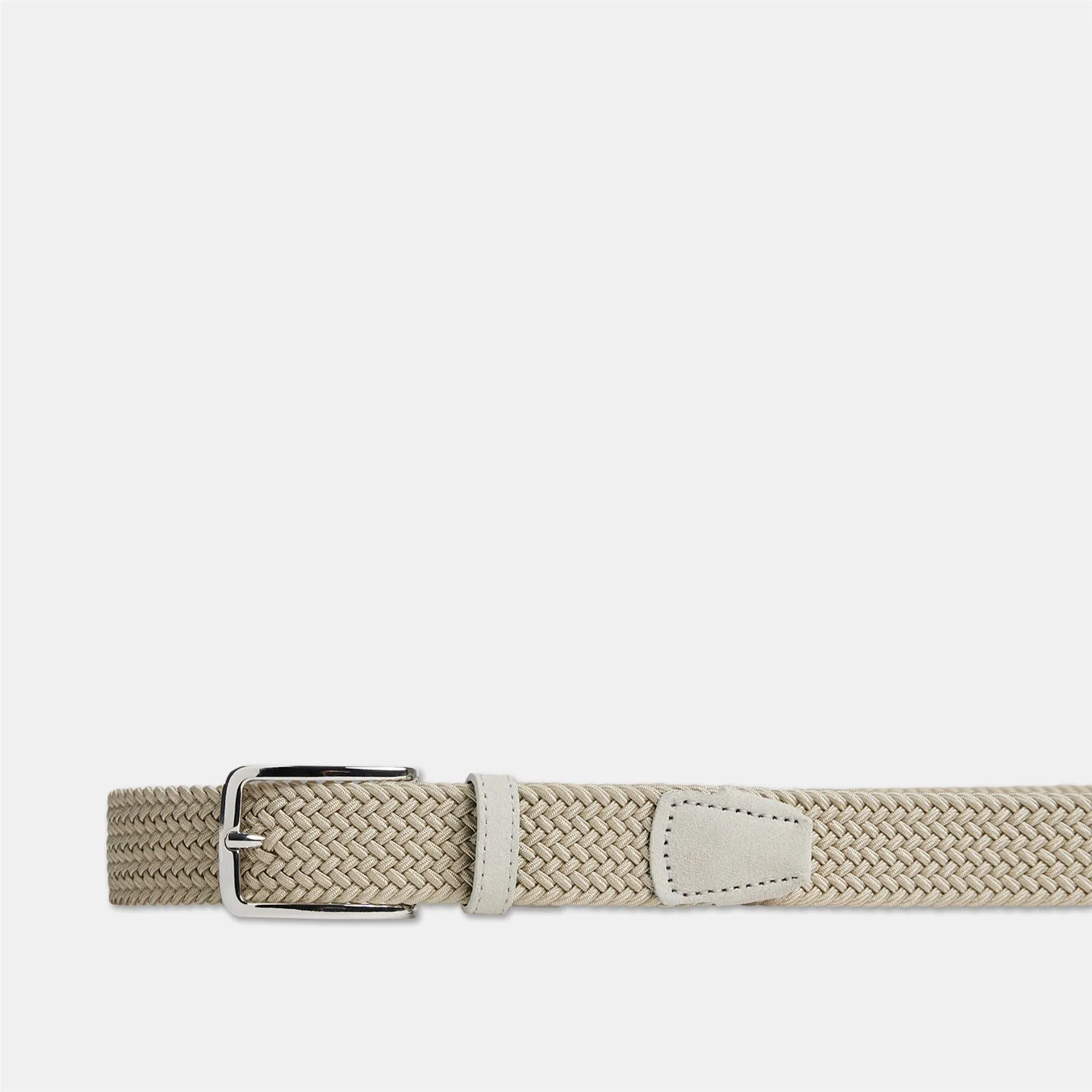 Ben Braided Elastic Belt Moonbeam - SS24