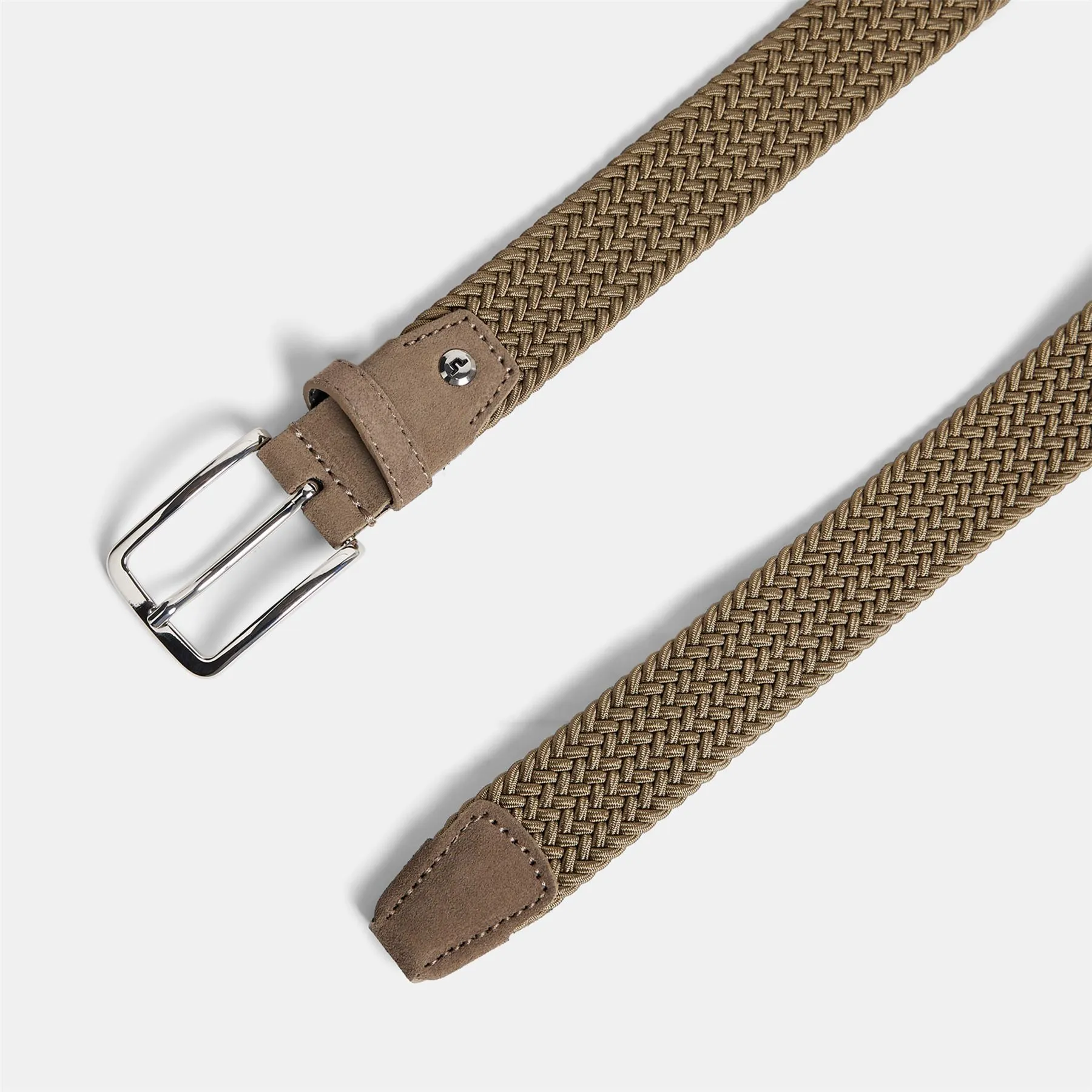 Ben Braided Elastic Belt Walnut - SS24