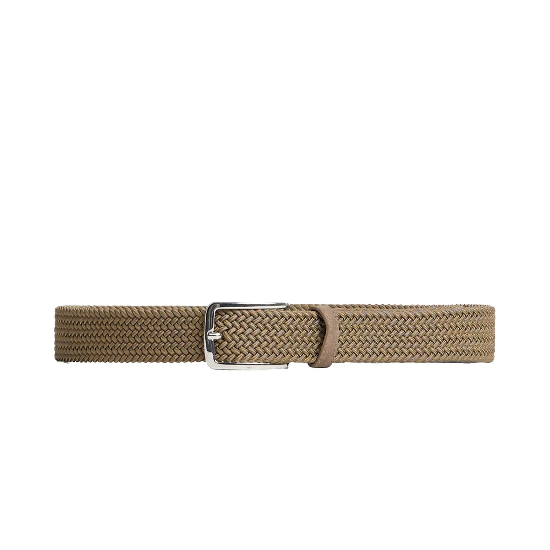 Ben Braided Elastic Belt Walnut - SS24