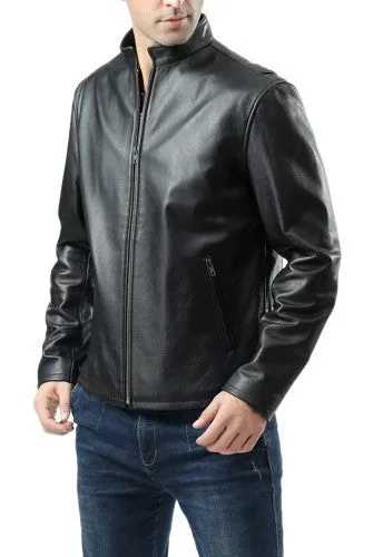 BGSD Men Urban Motorcycle Leather Jacket