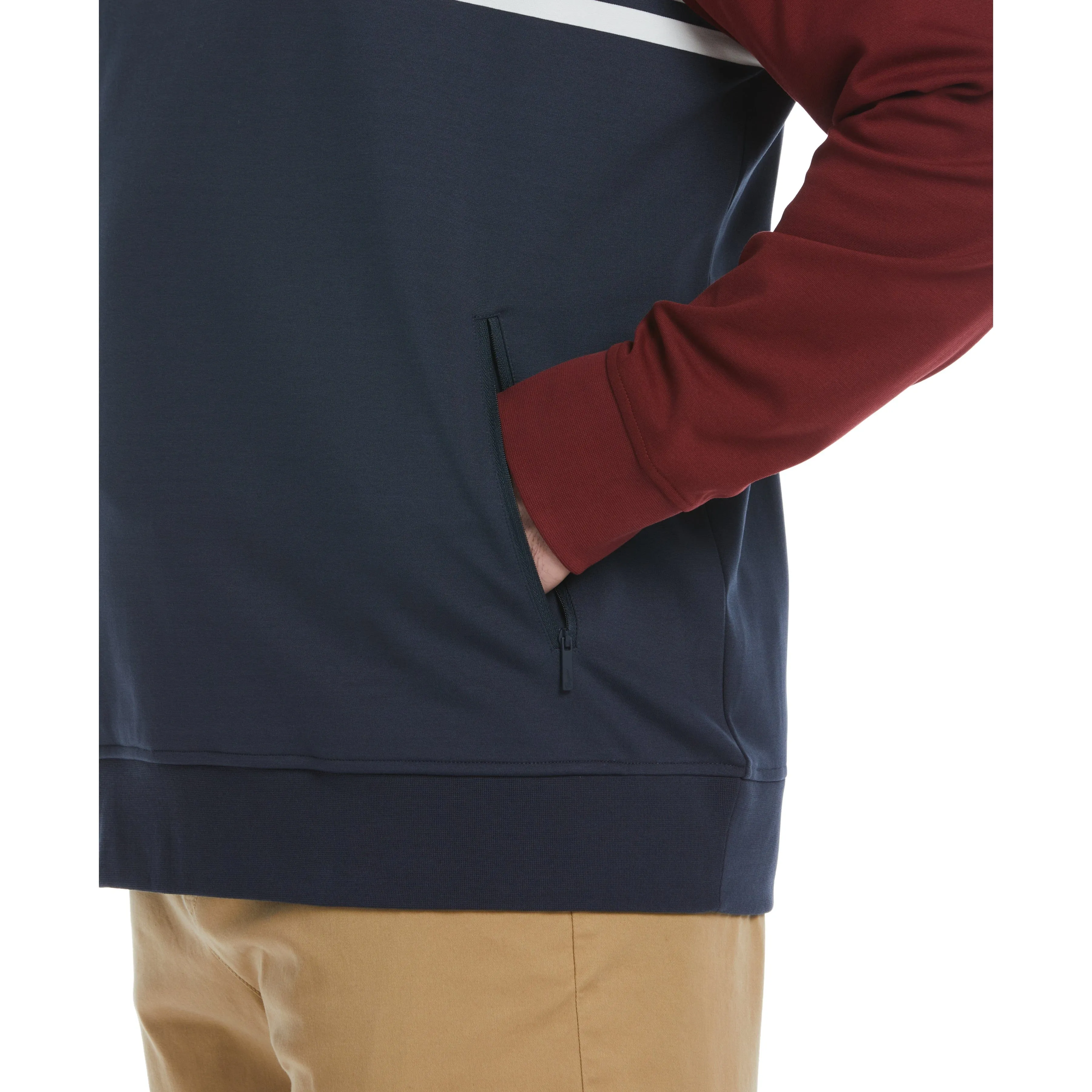 Big & Tall 1/4 Zip Color Block Jacket