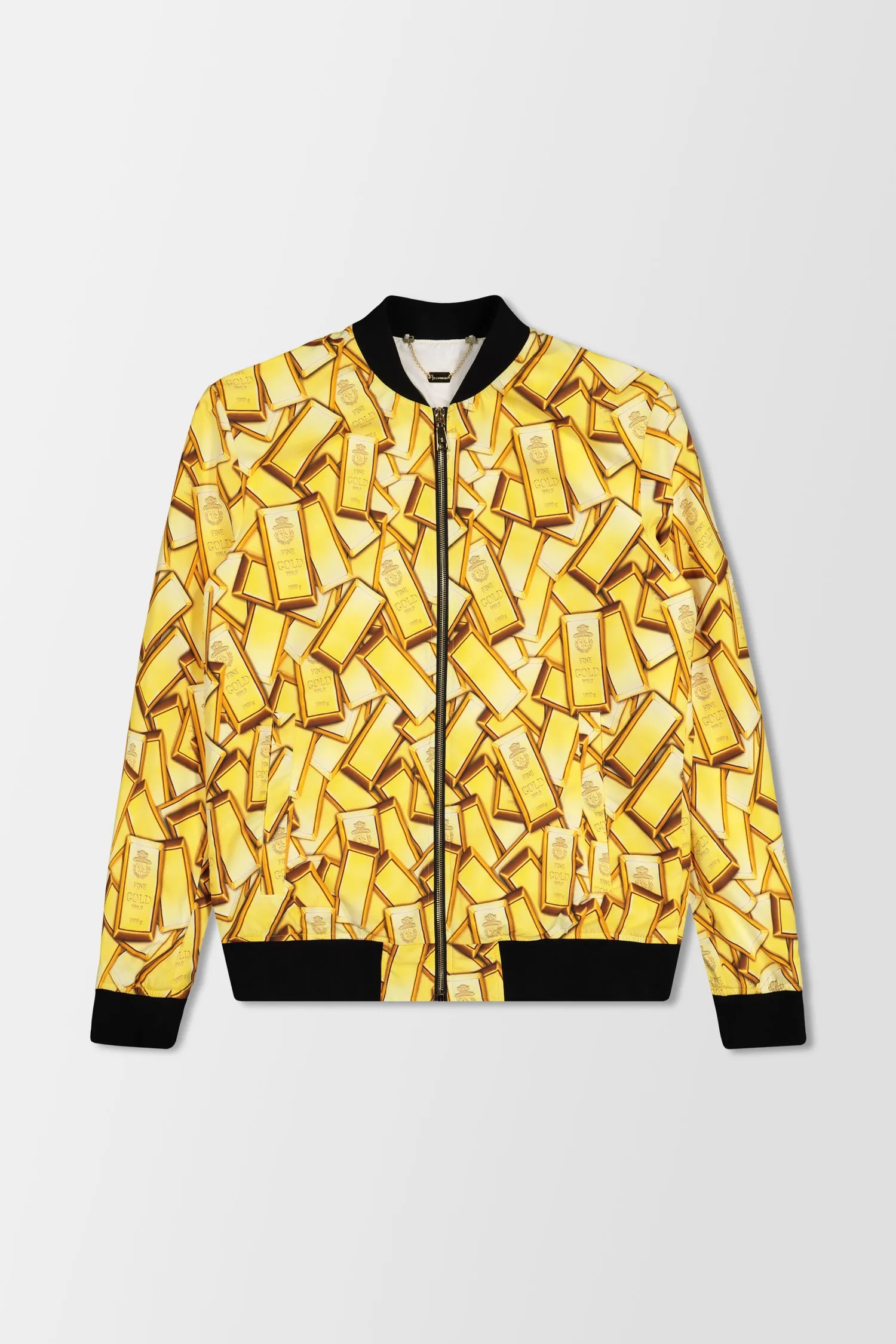 Billionaire Gold Bomber Jacket