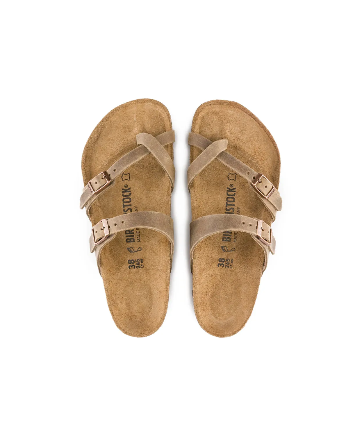 Birkenstock Mayari Oiled Leather Tobacco Brown Sandals