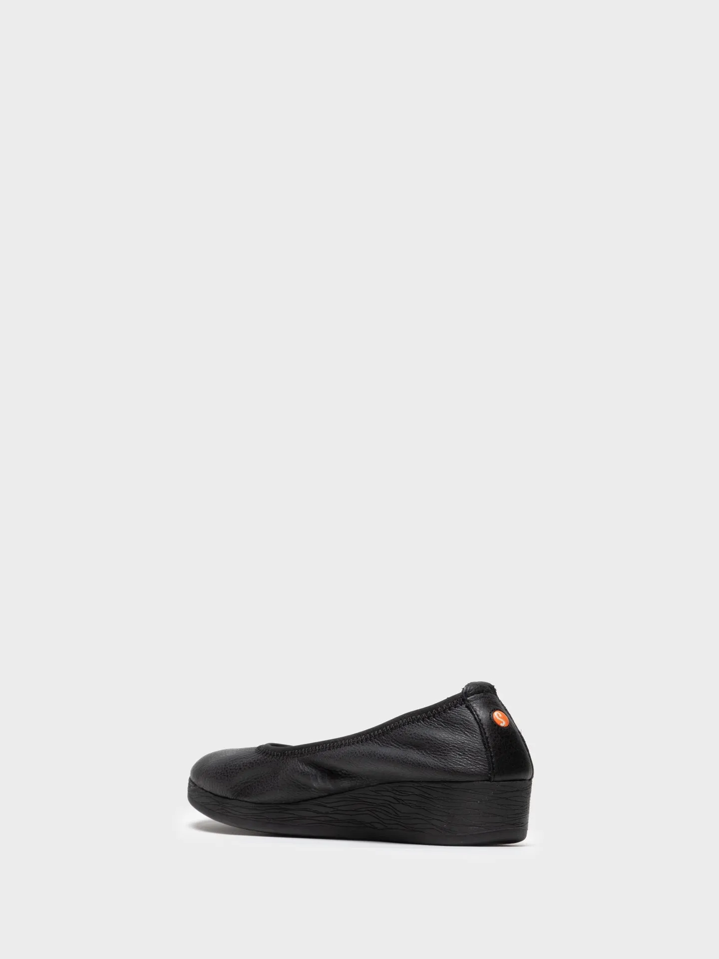 Black Elasticated Ballerinas