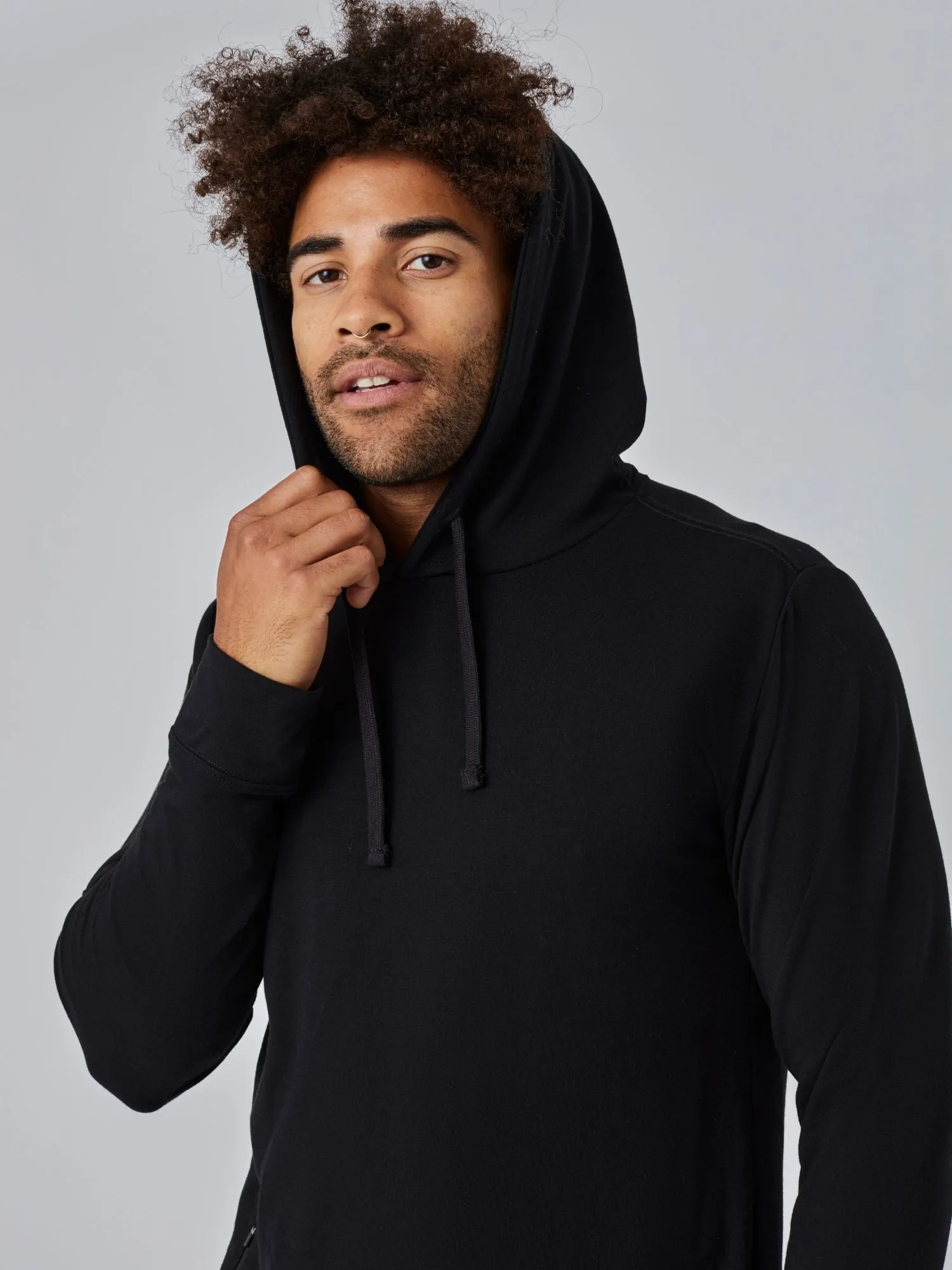 Black Performance Pullover Hoodie