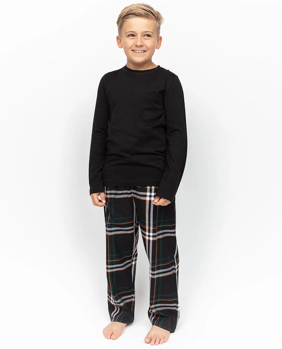 Blake Boys Jersey T-shirt and Check Pyjama Set