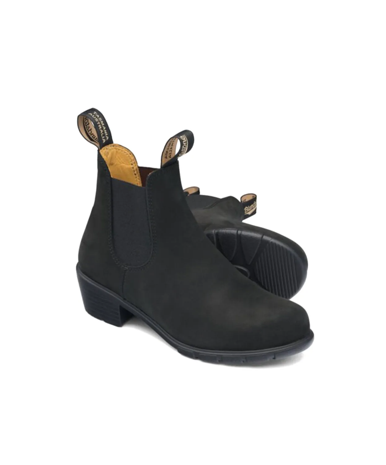 Blundstone 1960 Black Nubuck Womens Heeled Boots