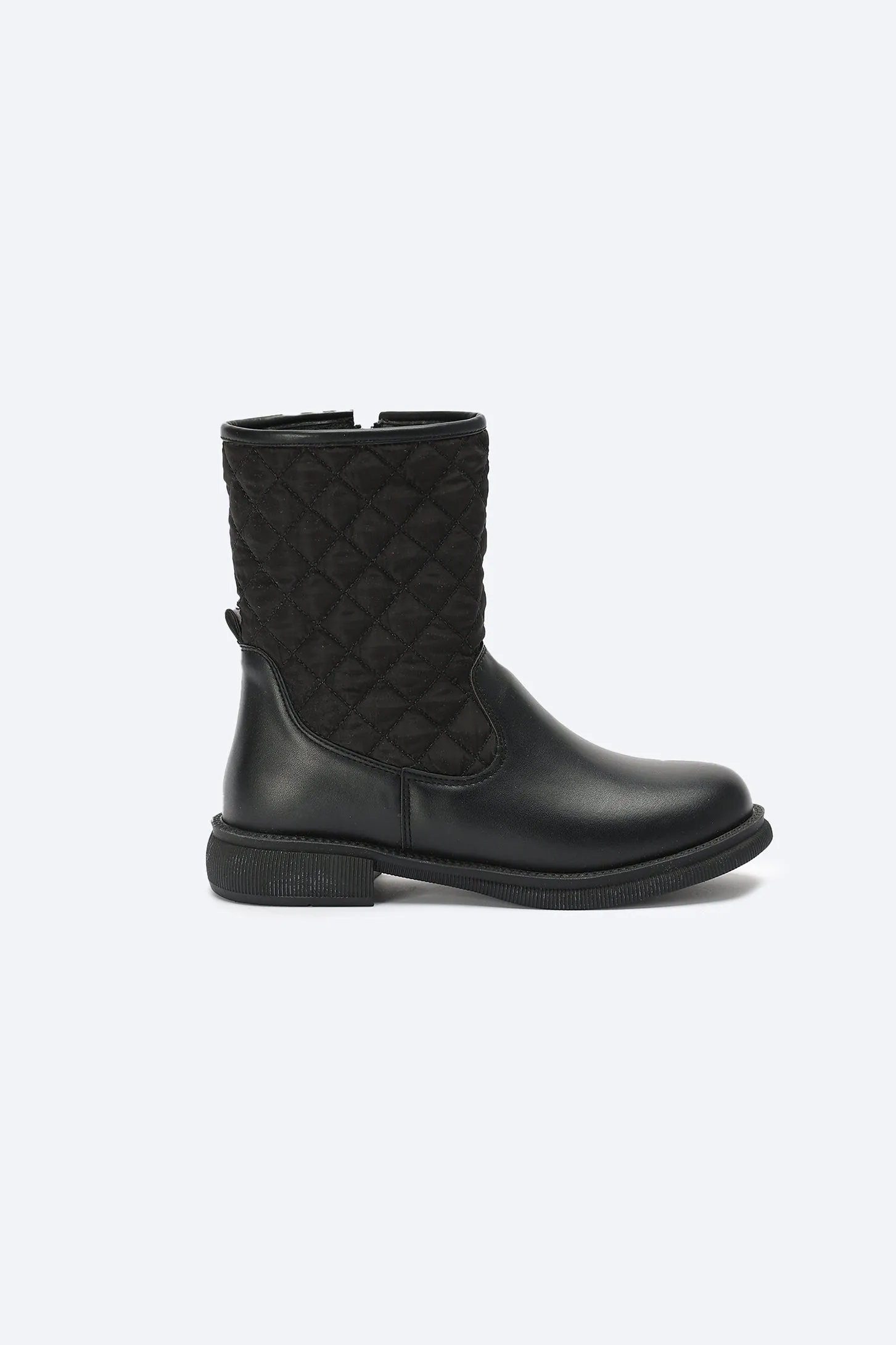 Boots - Quilted Mid-Calf - Black