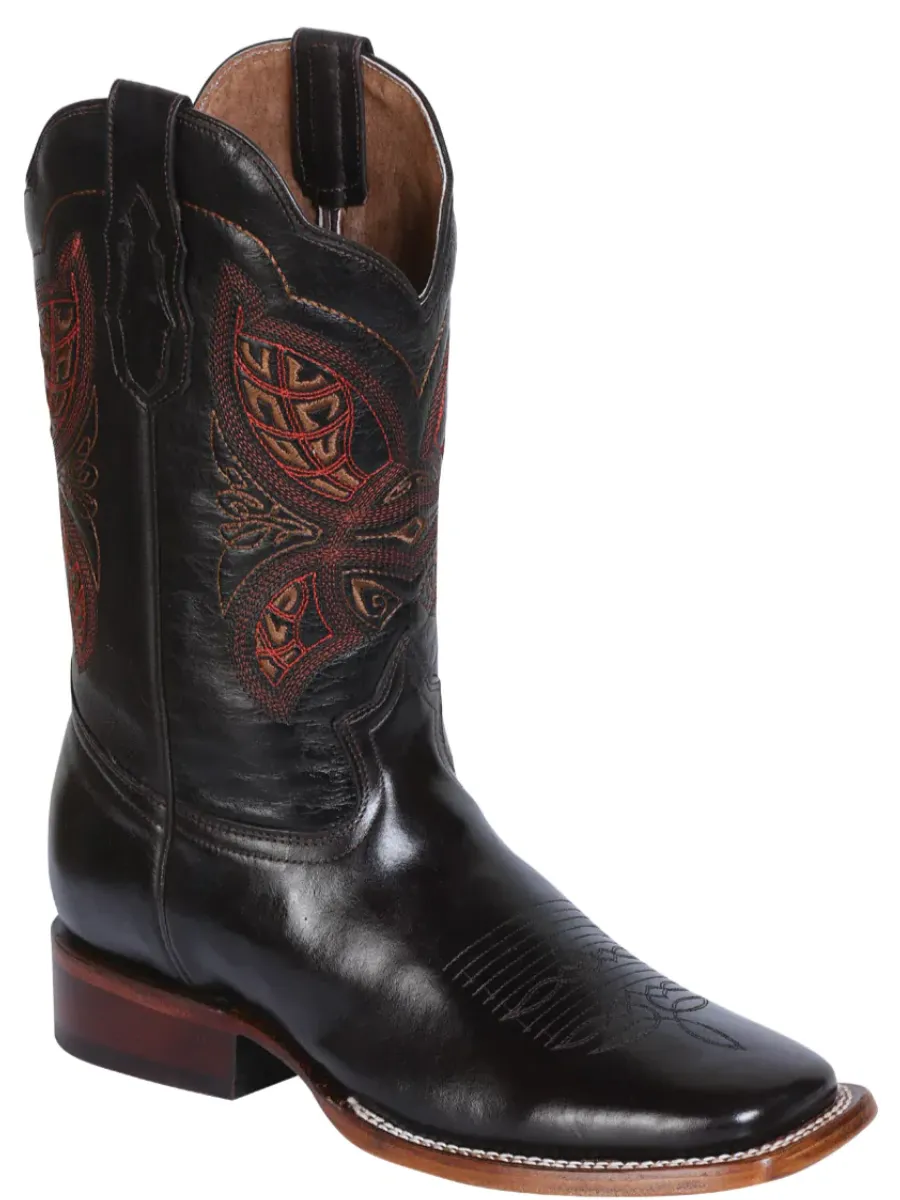 Botas Vaqueras Rodeo Clasicas de Piel Genuina para Hombre 'El General' - ID: 41990