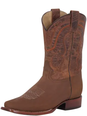 Botas Vaqueras Rodeo Clasicas de Piel Genuina para Hombre 'El General' - ID: 42997