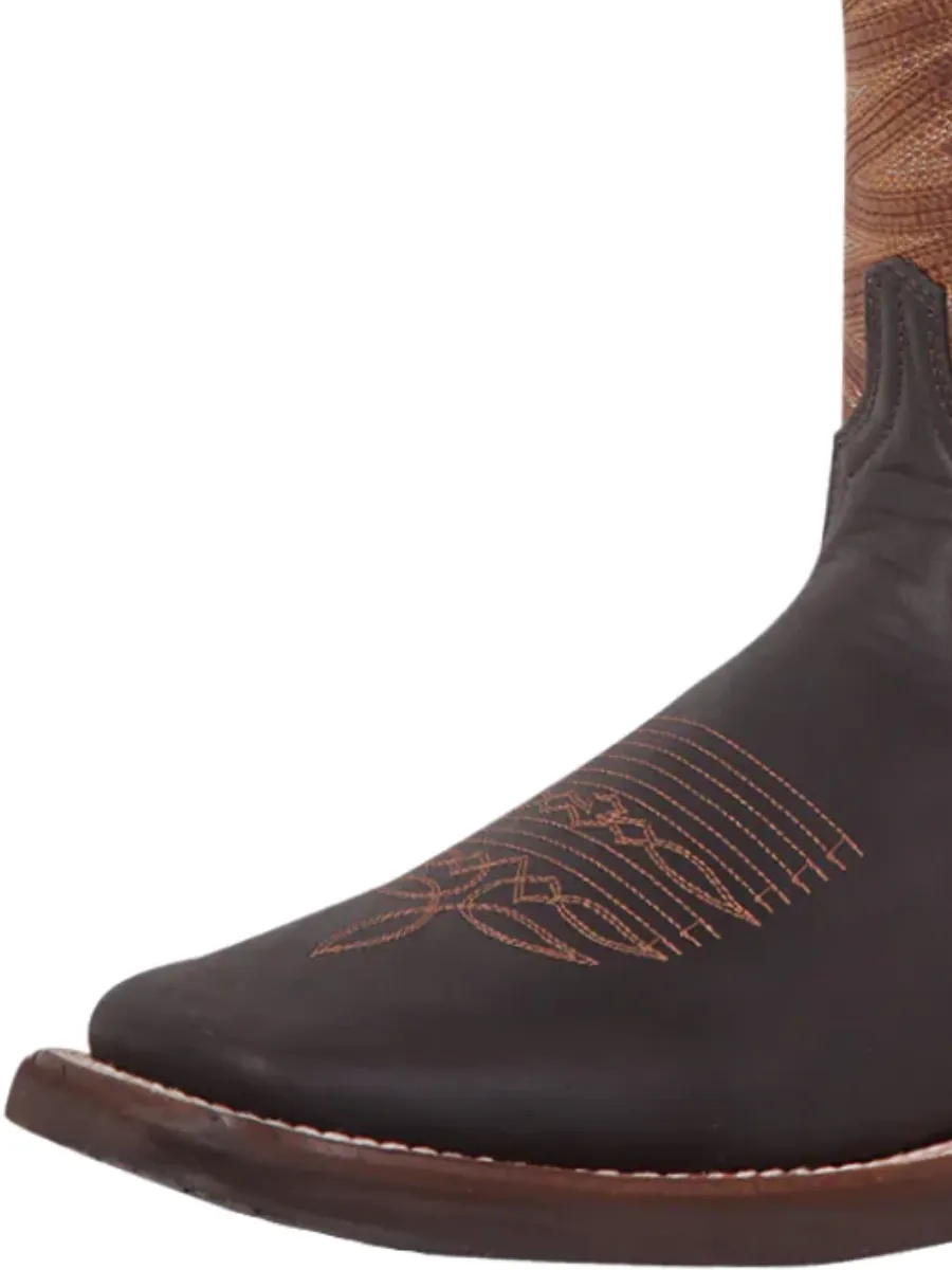 Botas Vaqueras Rodeo Clasicas de Piel Genuina para Hombre 'El General' - ID: 43000