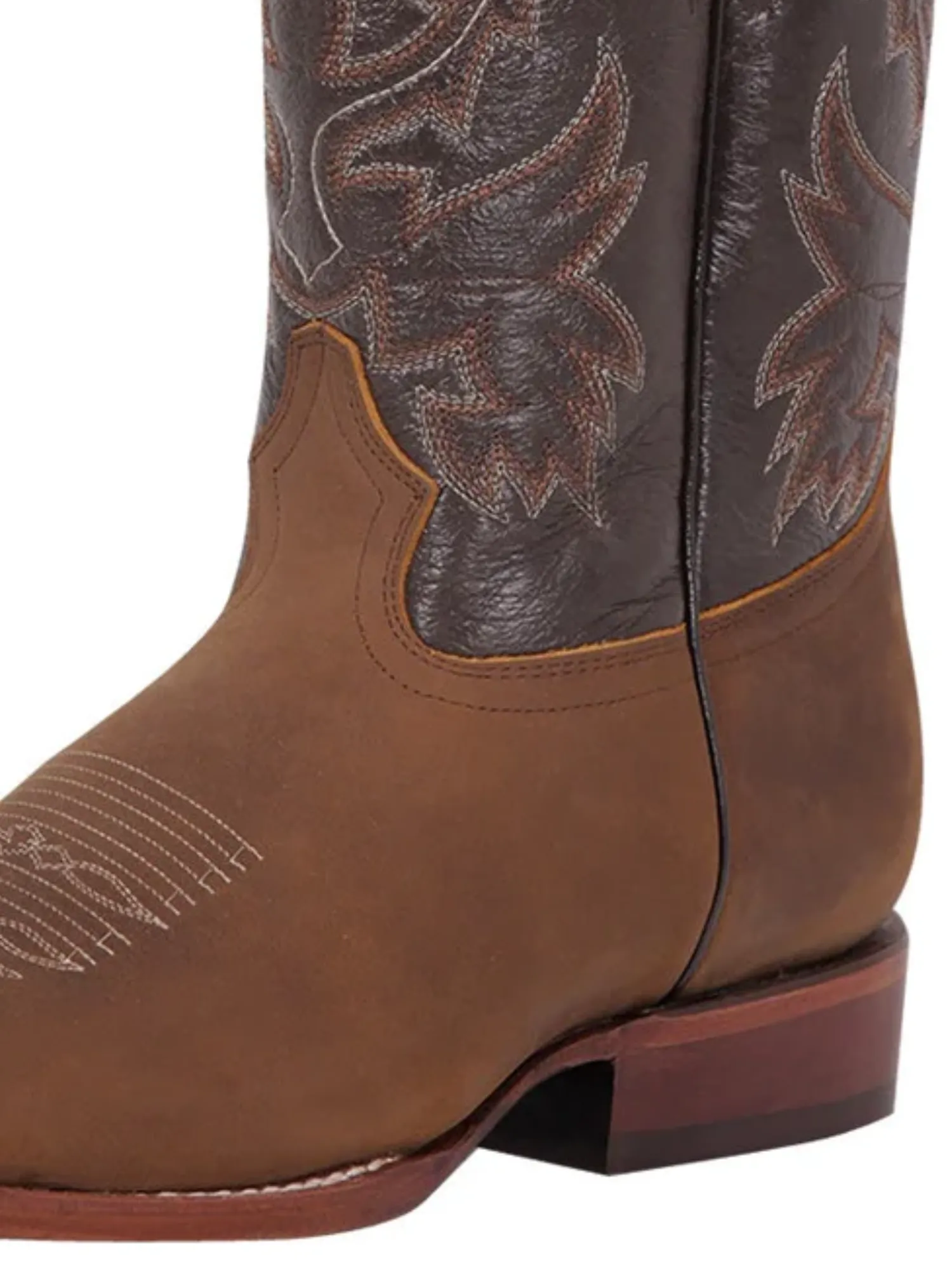 Botas Vaqueras Rodeo Clasicas de Piel Genuina para Hombre 'El General' - ID: 43007