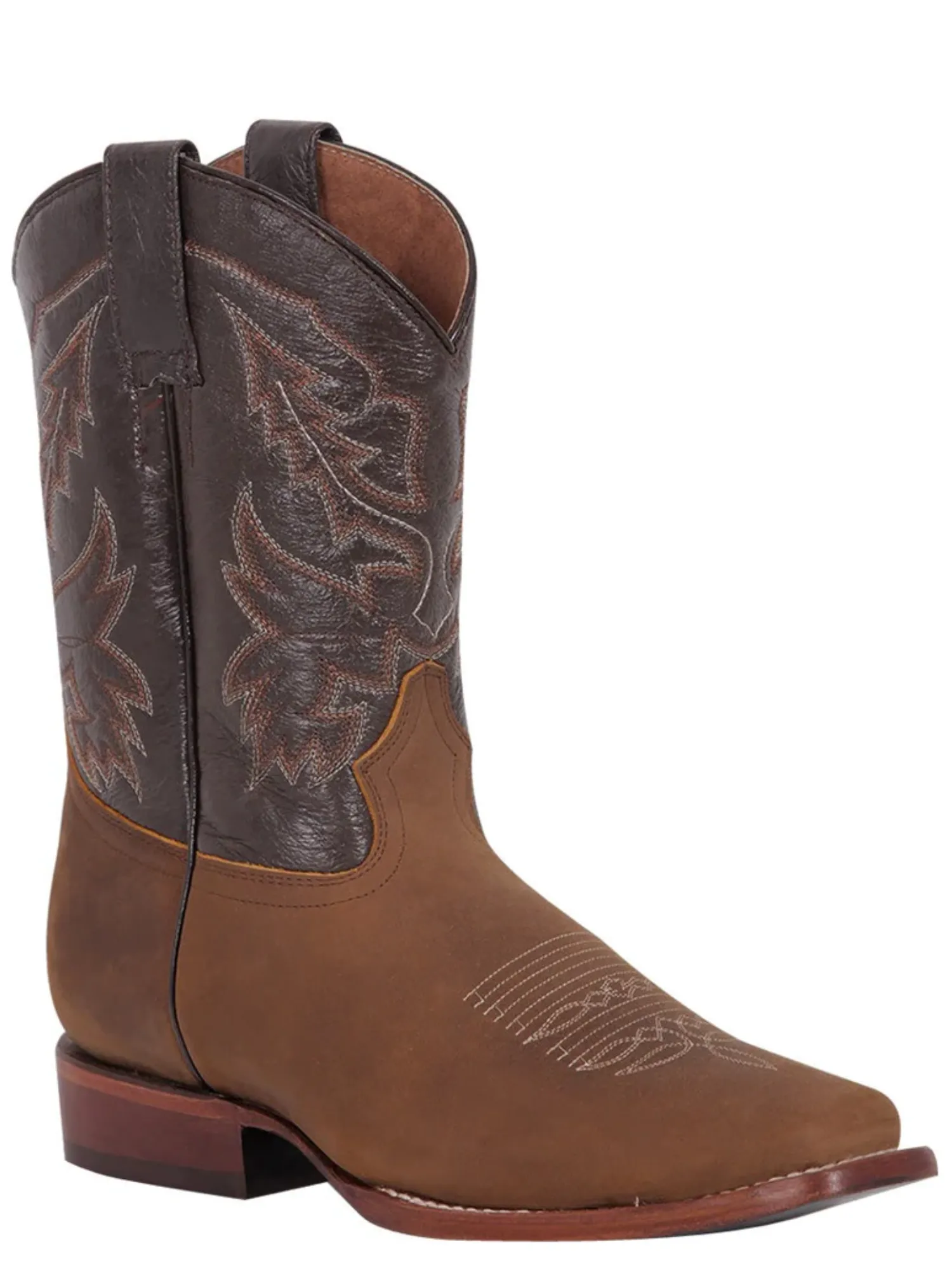 Botas Vaqueras Rodeo Clasicas de Piel Genuina para Hombre 'El General' - ID: 43007