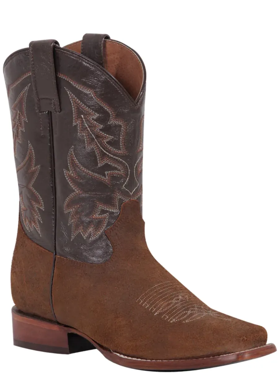 Botas Vaqueras Rodeo Clasicas de Piel Genuina para Hombre 'El General' - ID: 43008